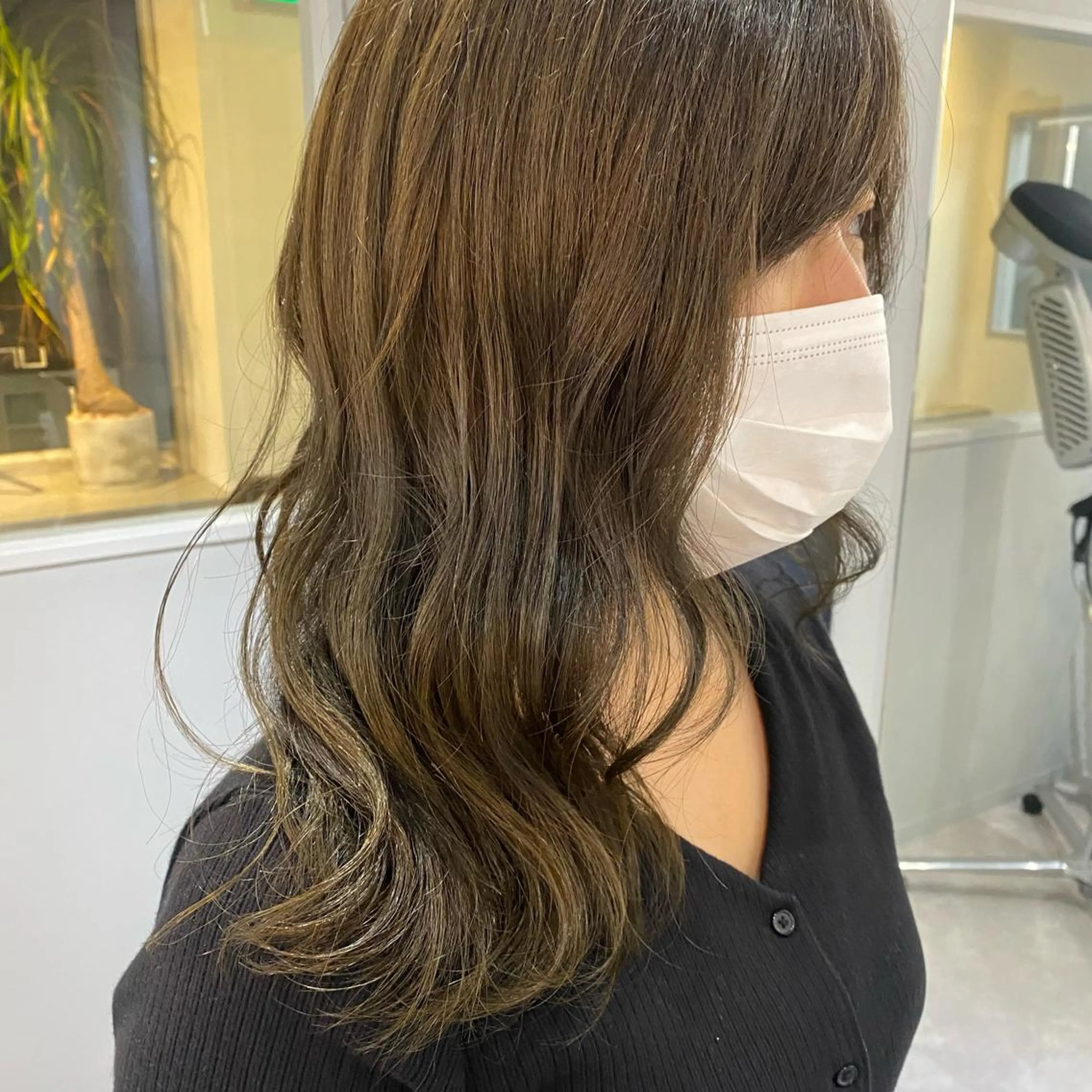 ミディアム きよはらちさき🍑 柔らかカラー🌱🫧のヘアスタイル