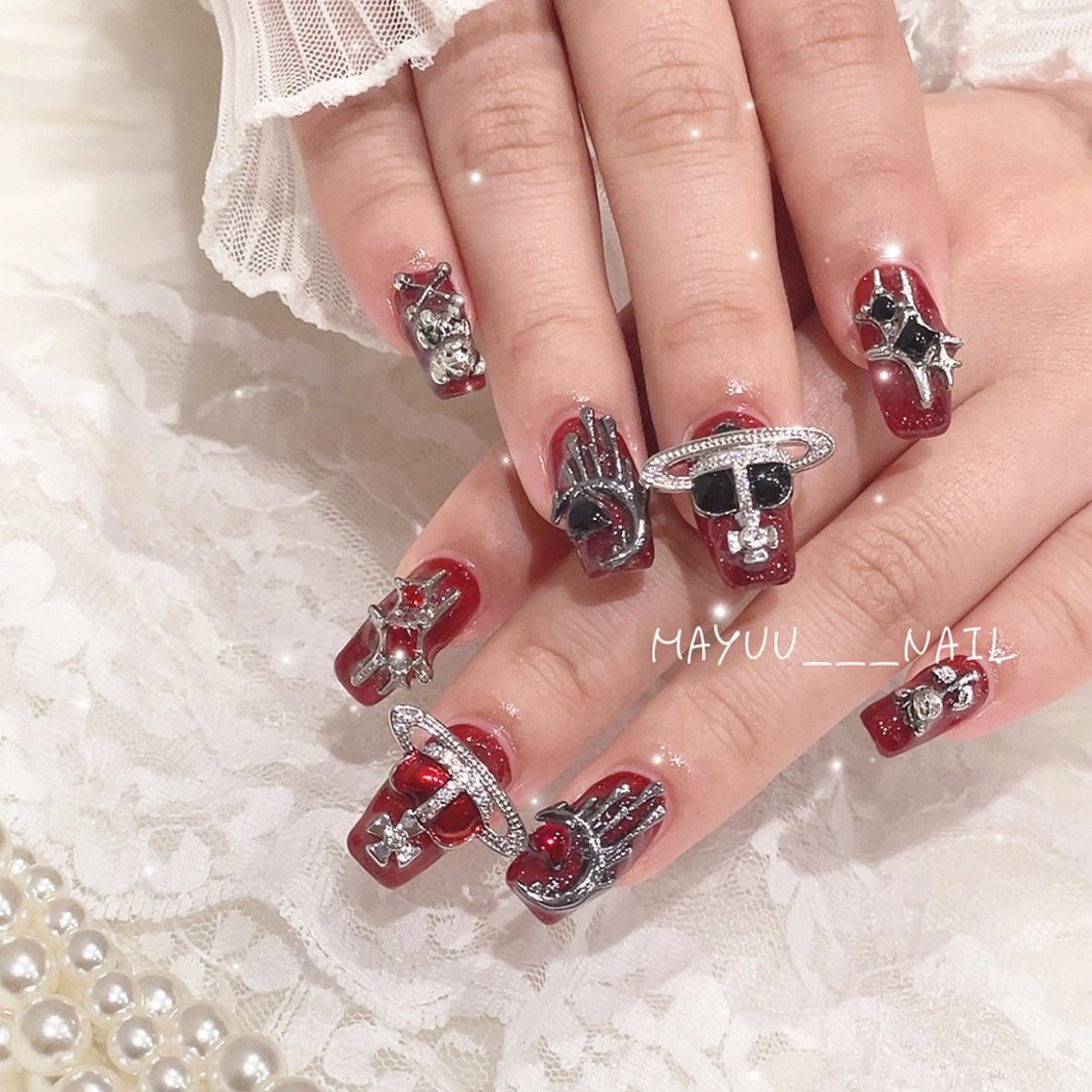 ネイル 🎀 Mayu 🎀痛ネイルのネイルデザイン