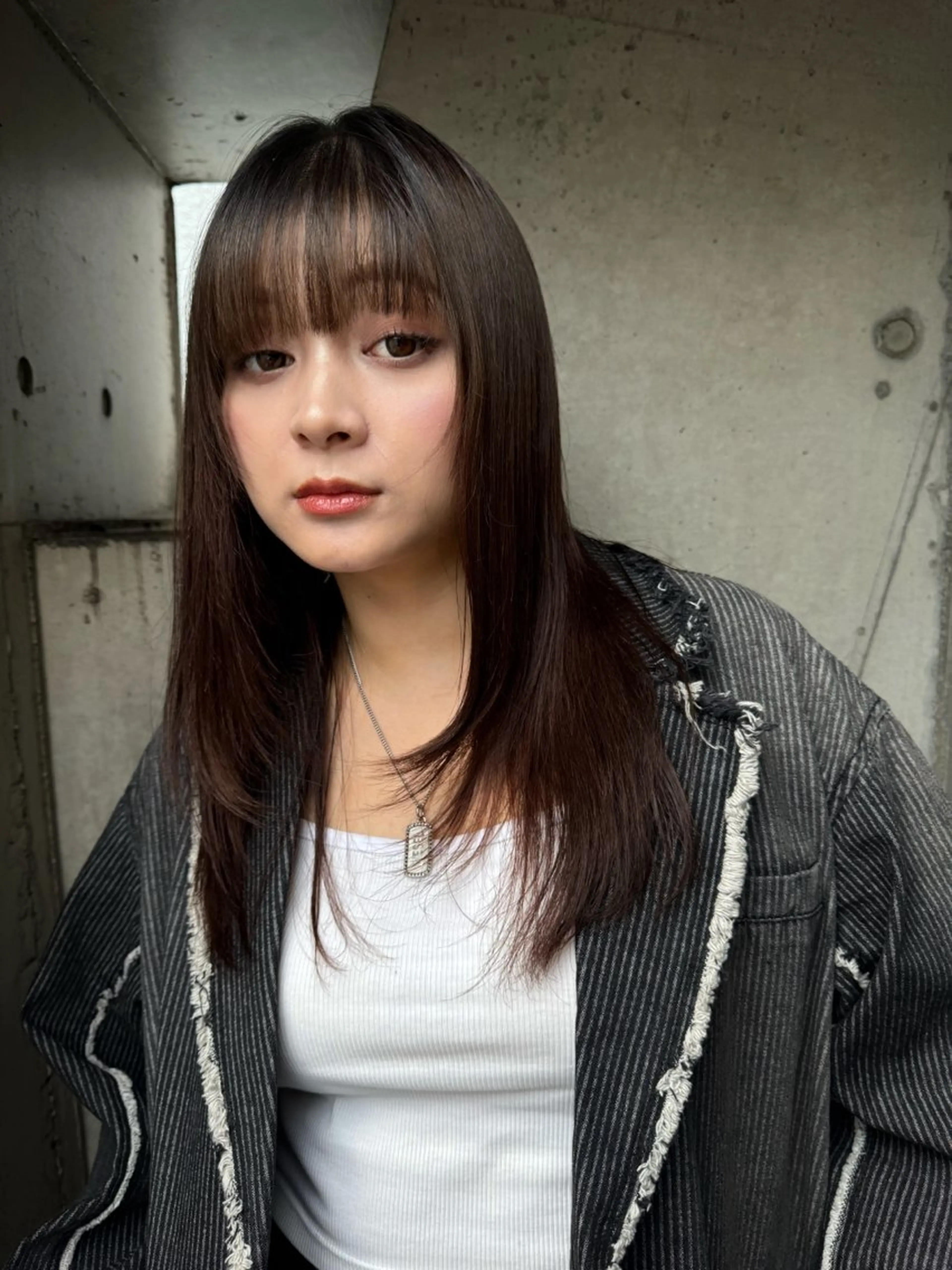 セミロング カラー ヘアカラー トリートメント MINX aoyama所属・似合わせボブ/縮毛 矯正/りょうたのヘアスタイル