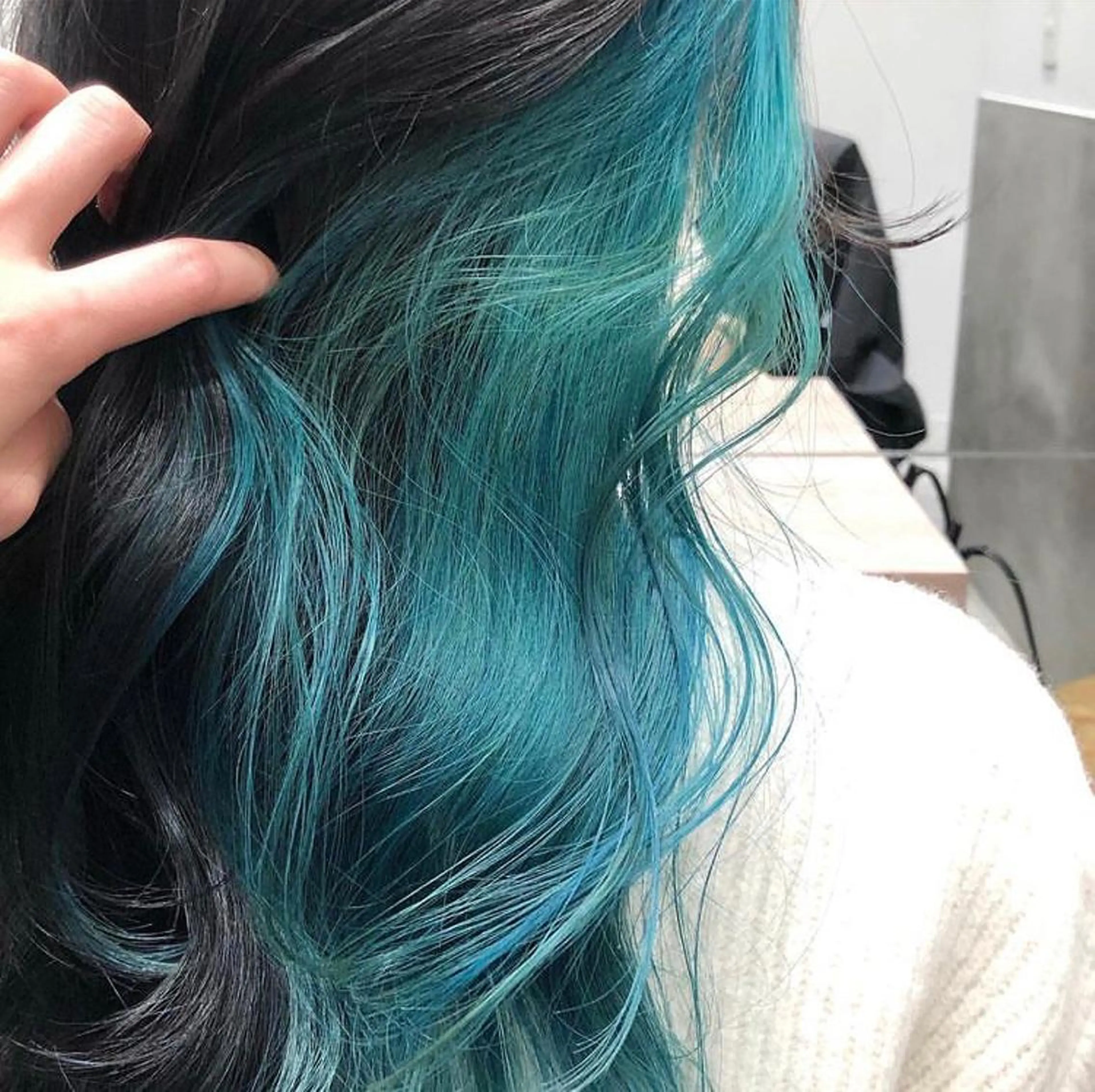 インナーカラー＋カット 🩶🩵の写真