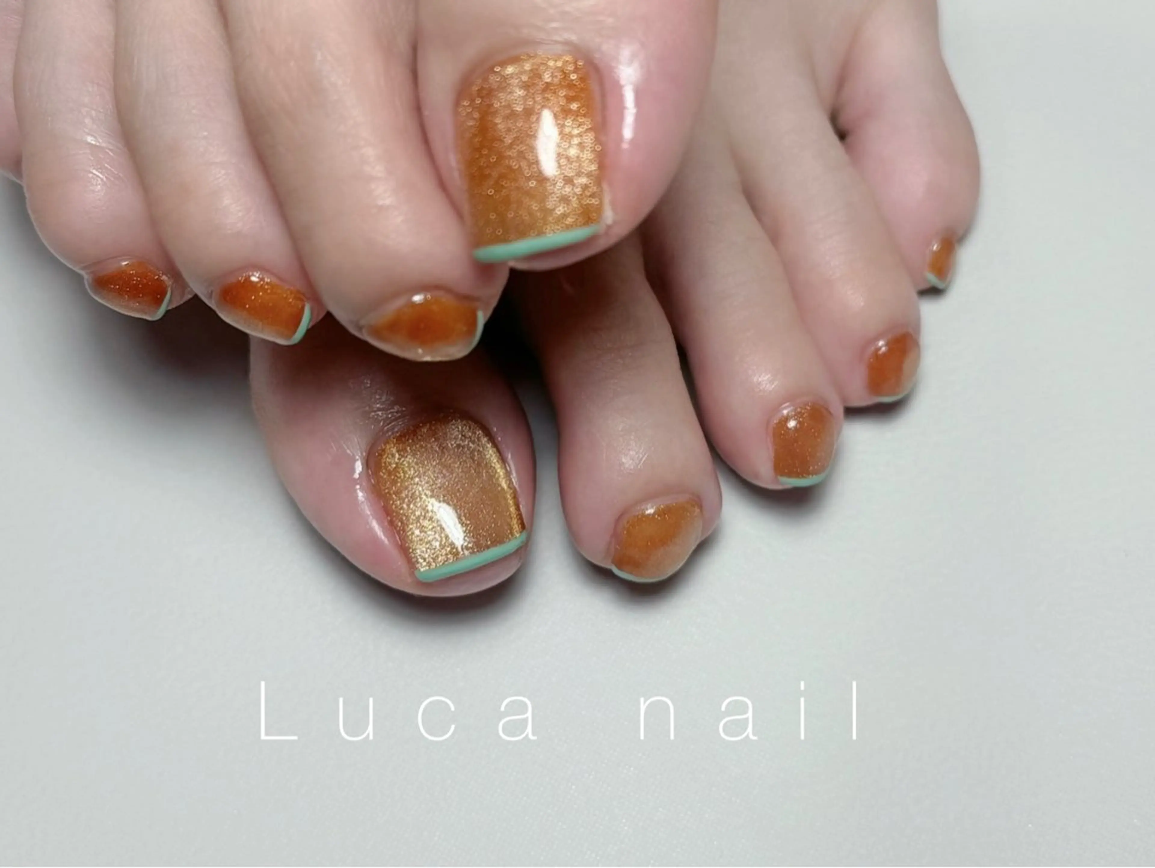 ネイル フットネイル マグネットネイル マグネットワンカラー ワンカラーネイル Luca nailのネイルデザイン