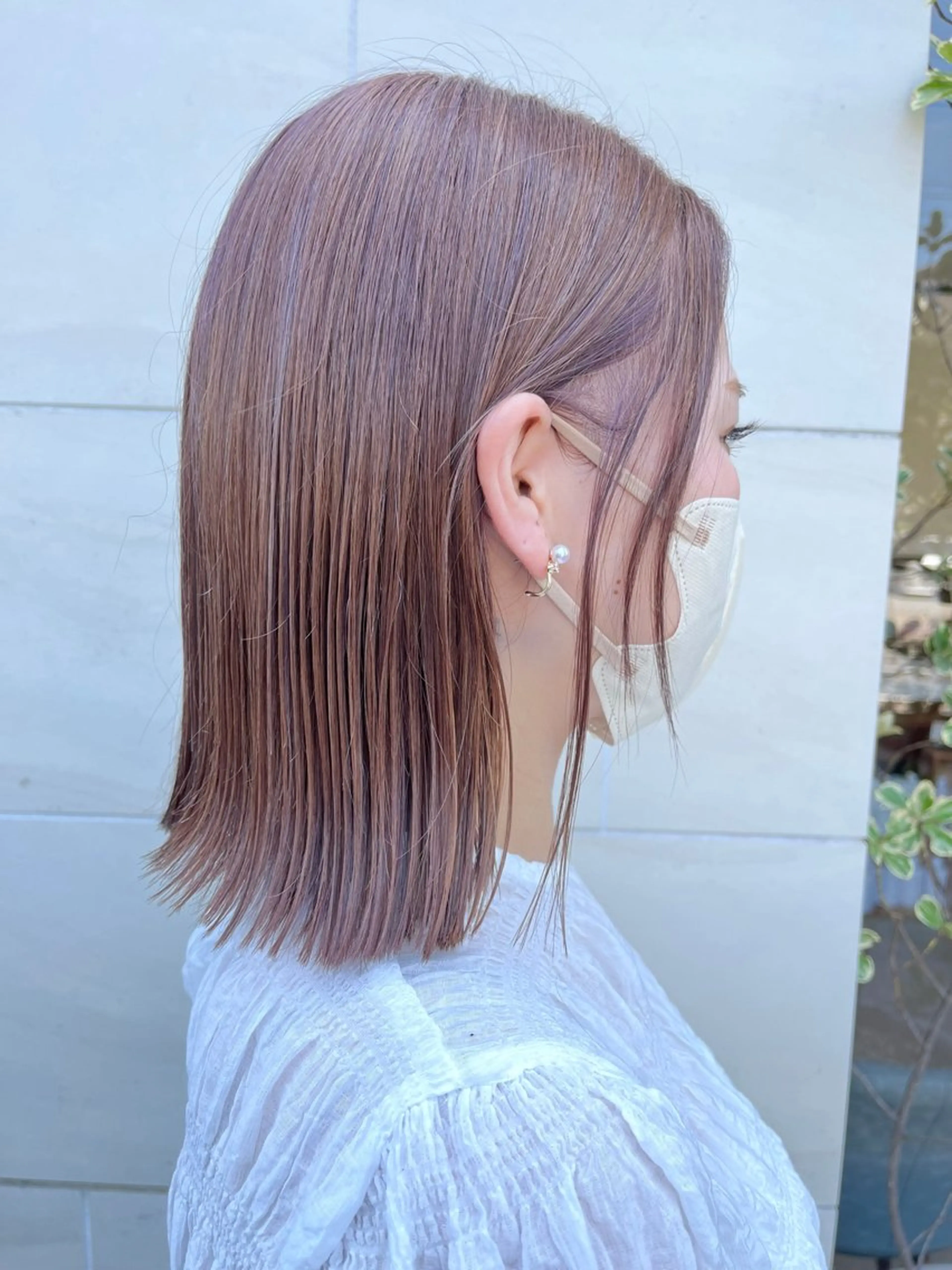ミディアム カラー 渡辺 まみのヘアスタイル