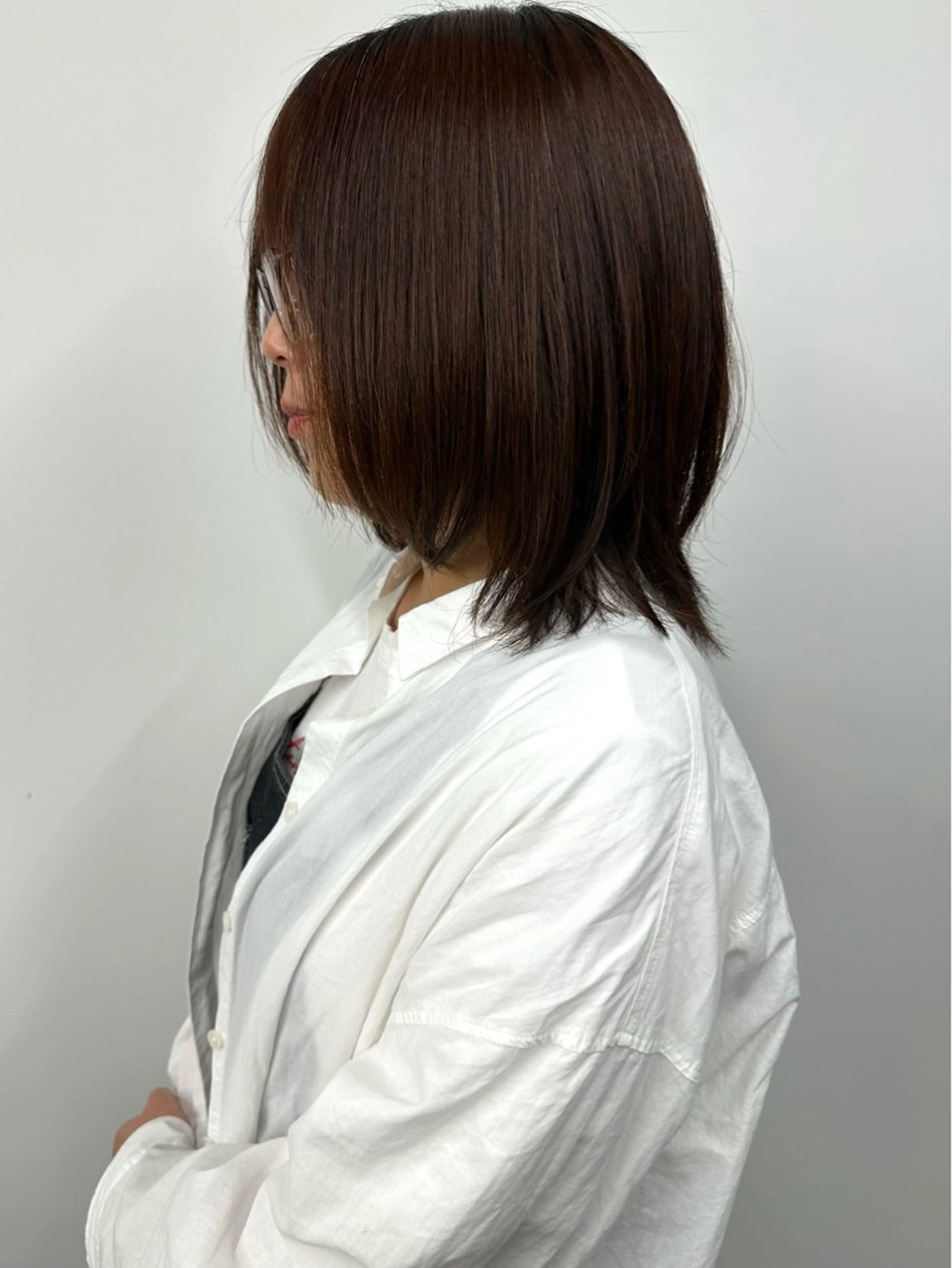 ミディアム カット ヘッドスパ ボブ/ゆるふわ ボブパーマ/とういのヘアスタイル