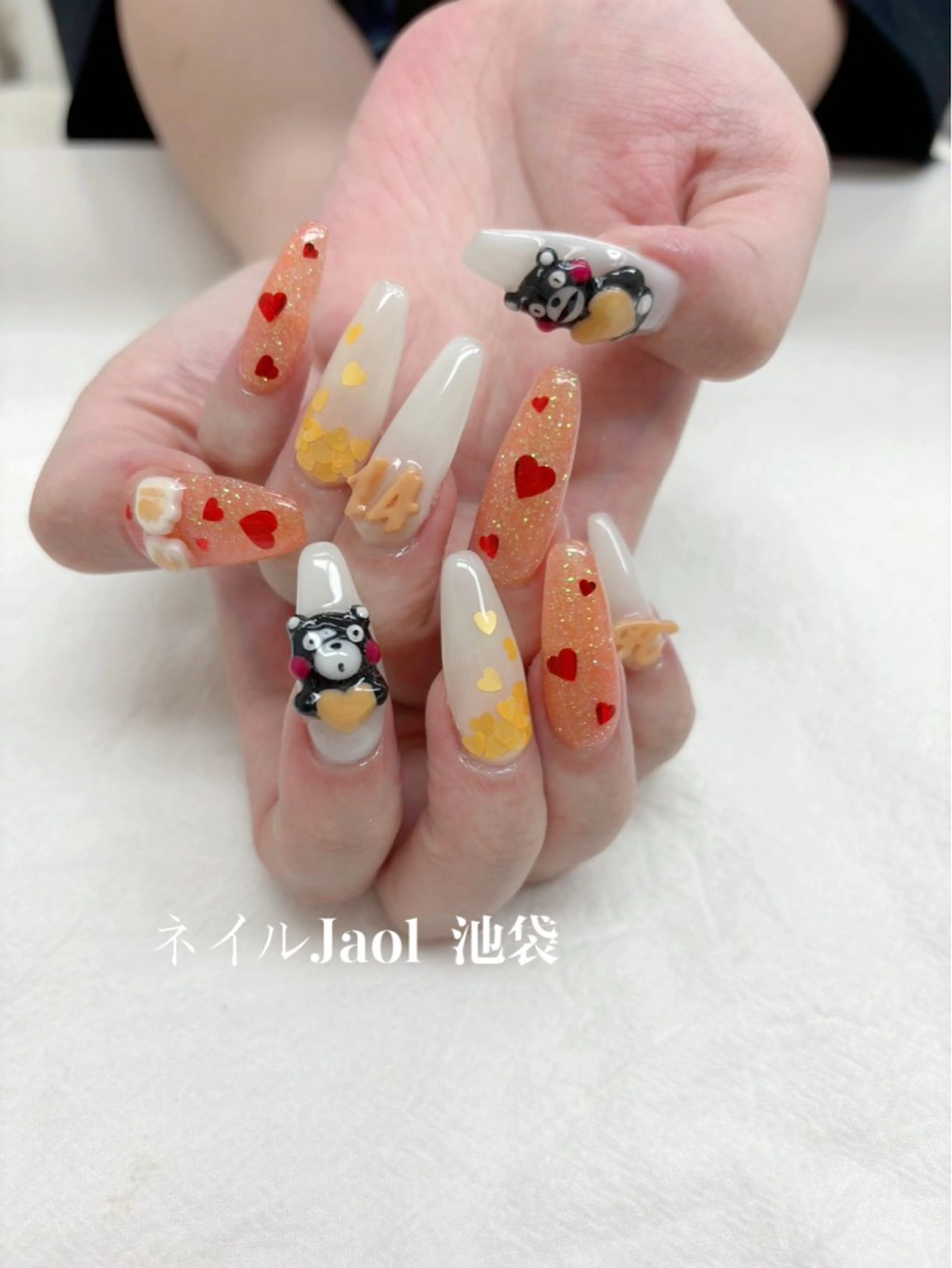 ロング ネイルJaol 池袋のネイルデザイン