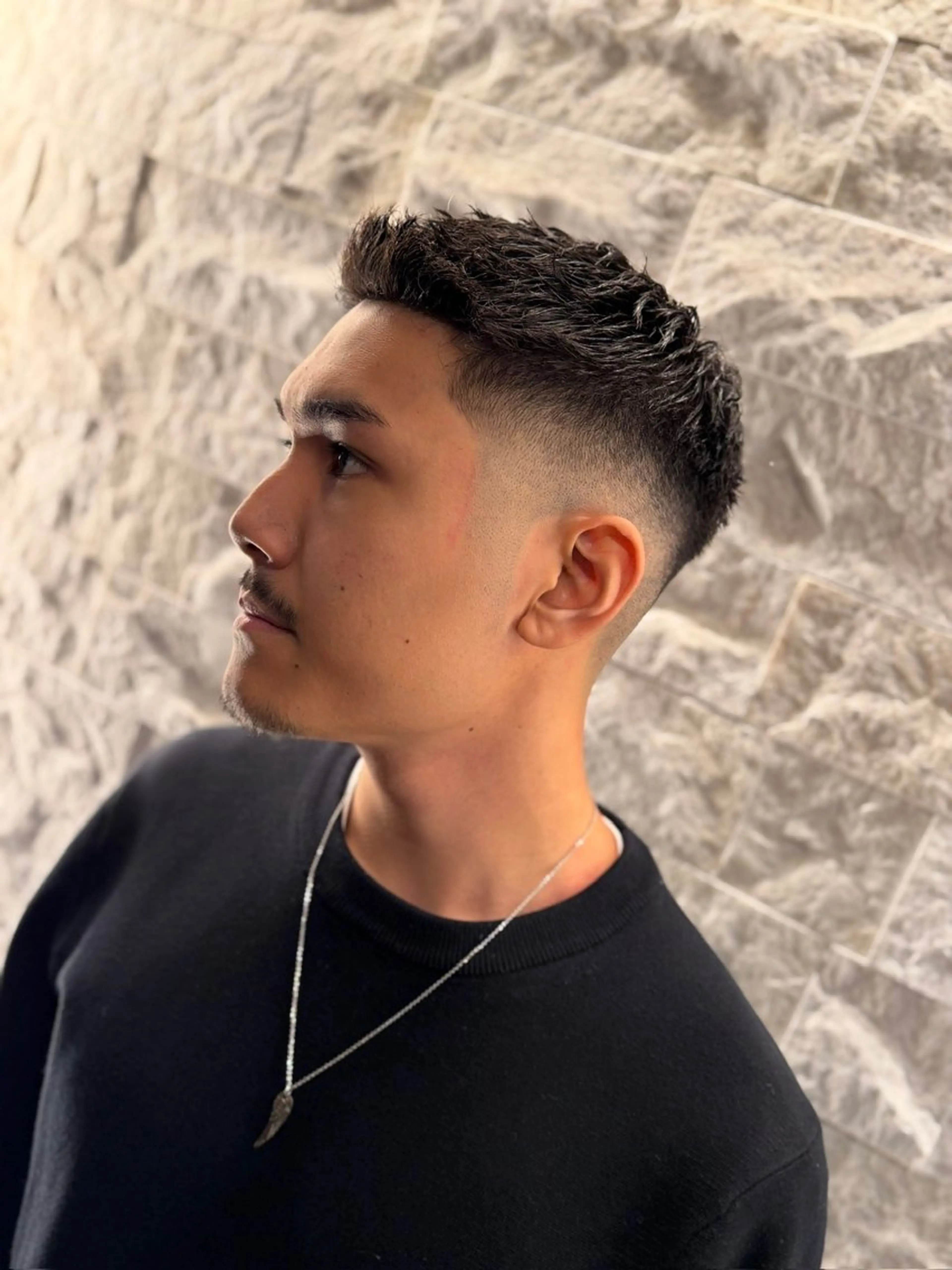 フェードカット＋ヘアセットの写真