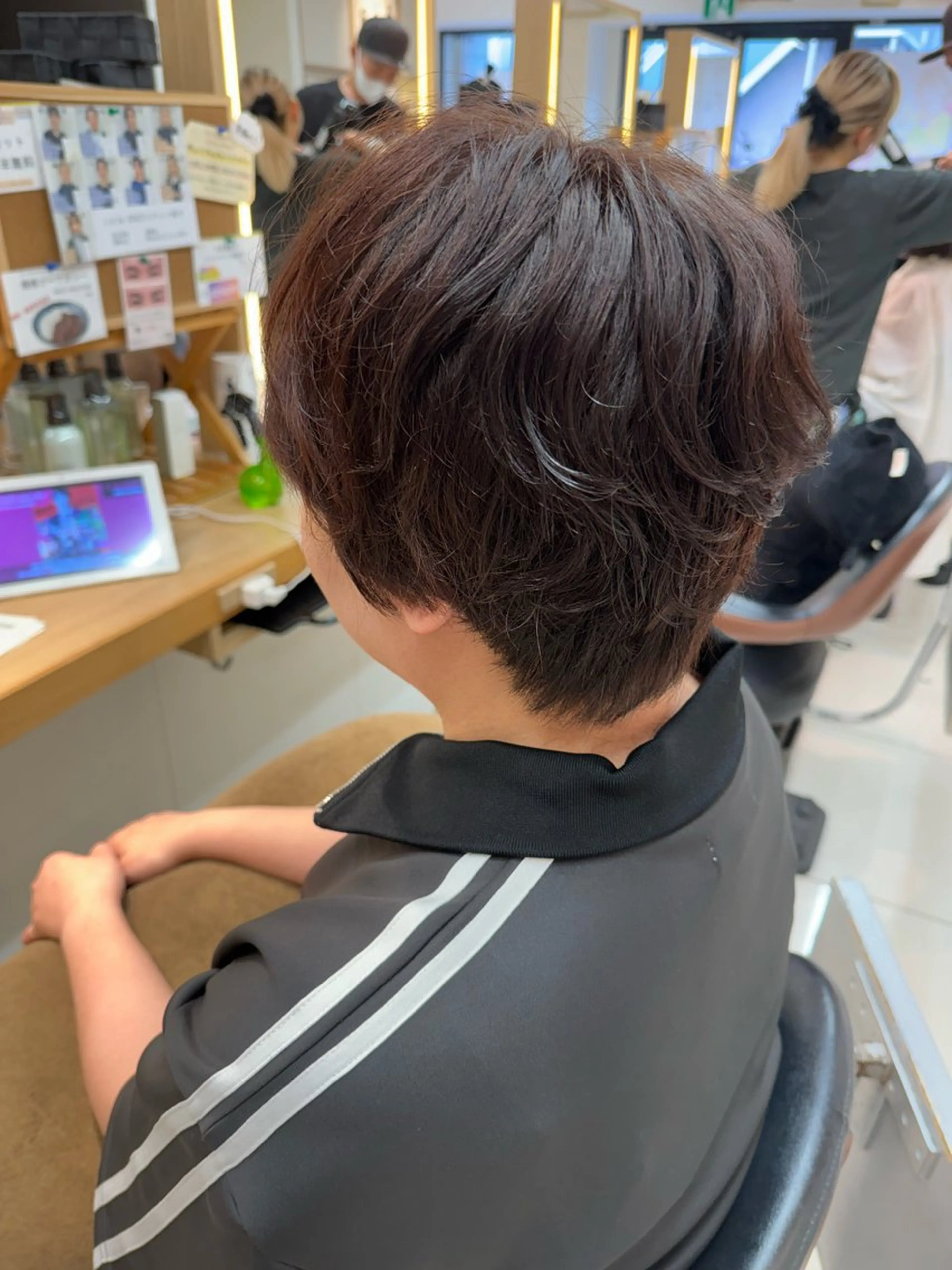 ショート パーマ カット パーマ トリートメント パーマ/ハイトーン /吉田眞のヘアスタイル