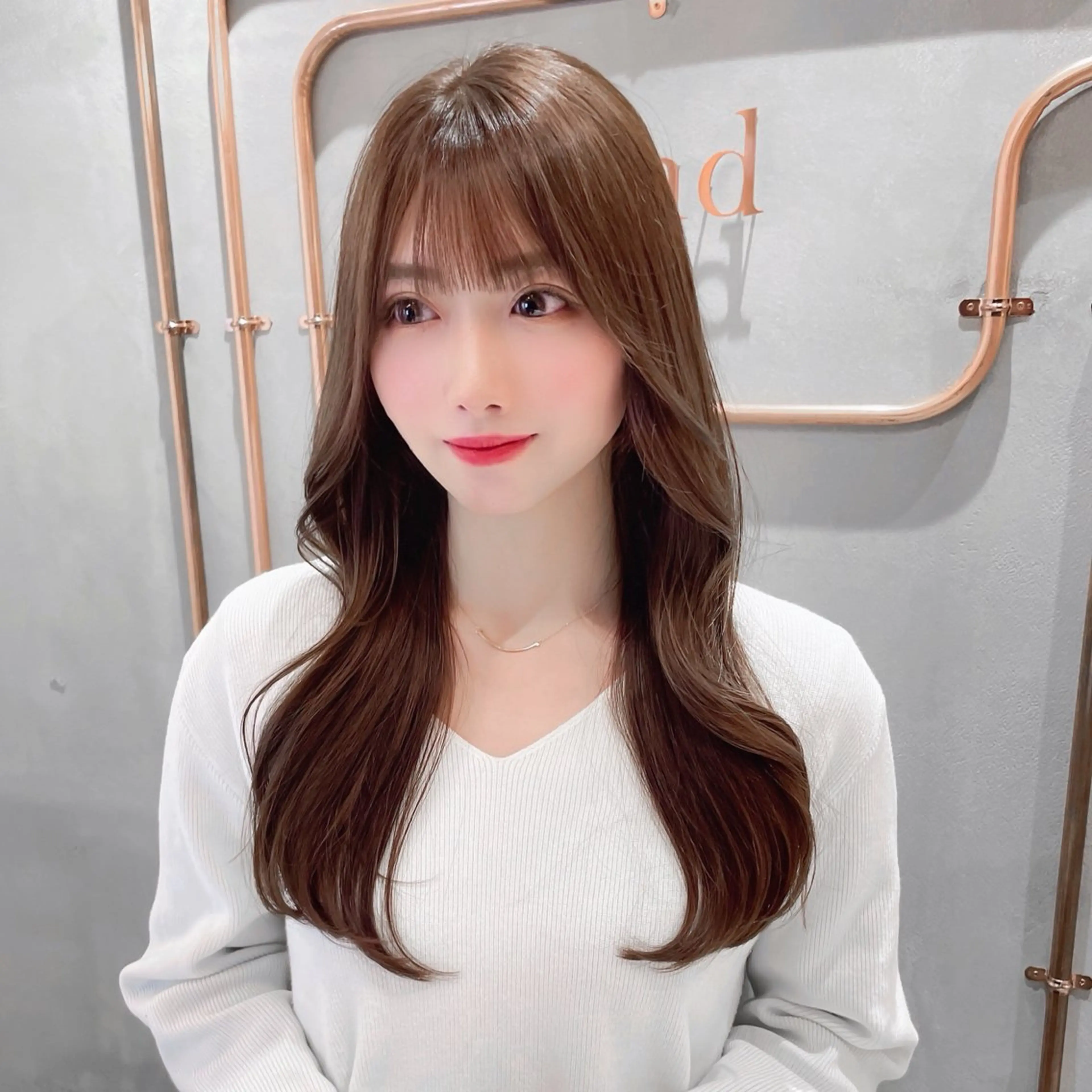 ミディアム カラー カット ヘアカラー トリートメント レイヤー/韓国ヘア 縮毛矯正🫧鈴木颯のヘアスタイル