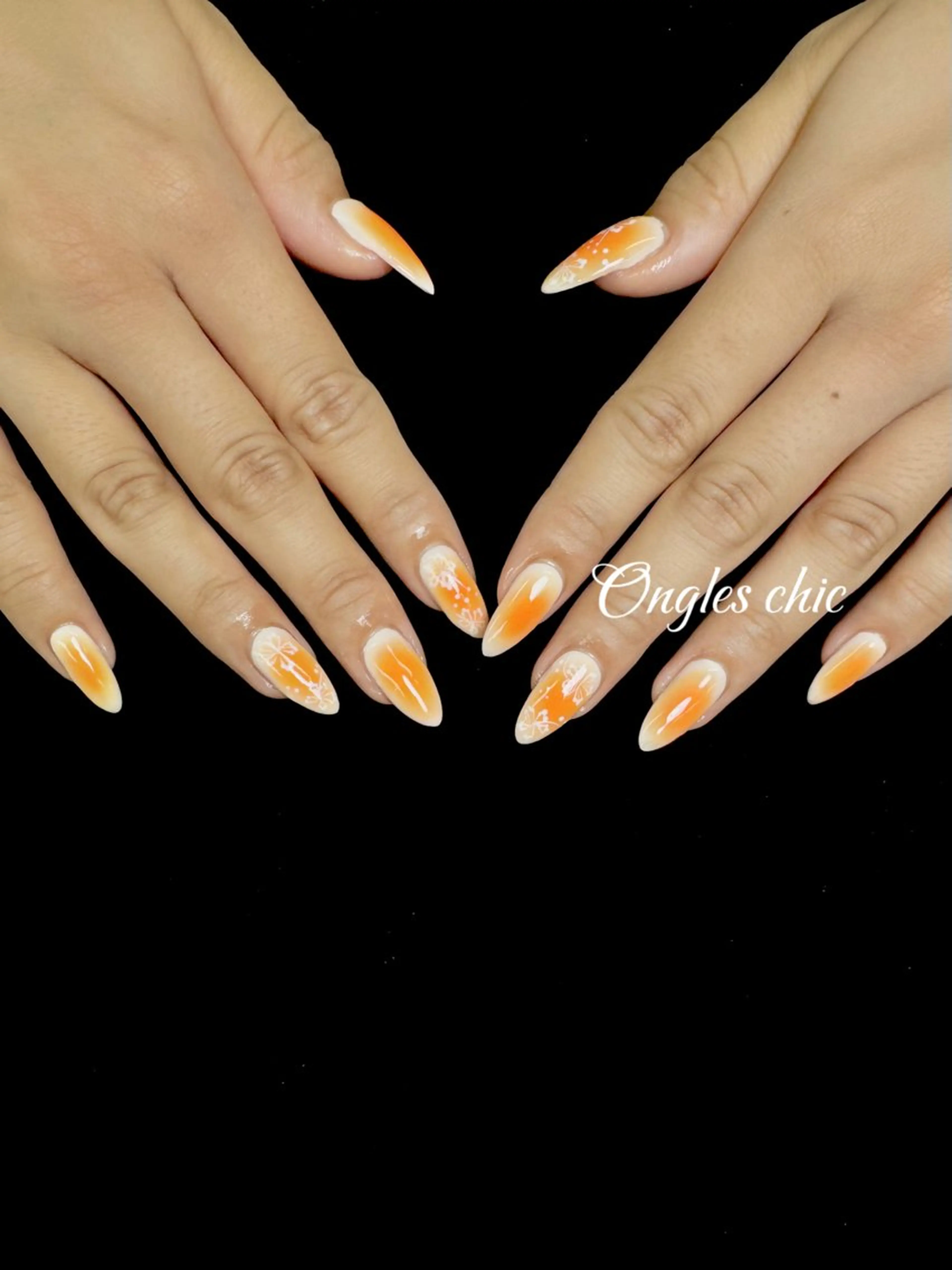 ネイル 氷ネイル・うるうるネイル マグネットネイル 持ち込み ワンカラーネイル シンプルネイル ハンドネイル ongles chicのネイルデザイン