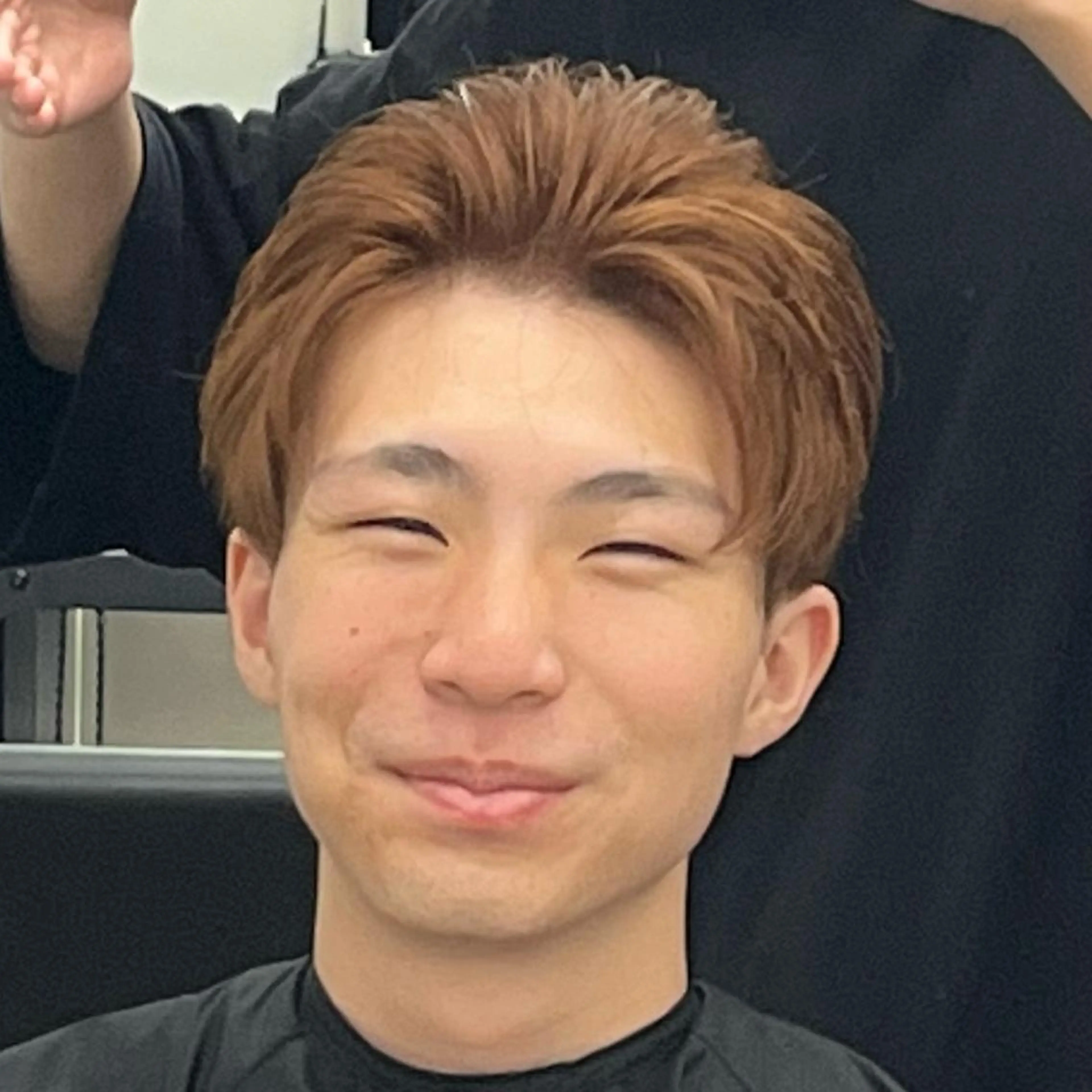 カラー メンズ ブラウンカラー カット ヘアカラー トリートメント ヘアセット 釜谷 健二郎のヘアスタイル