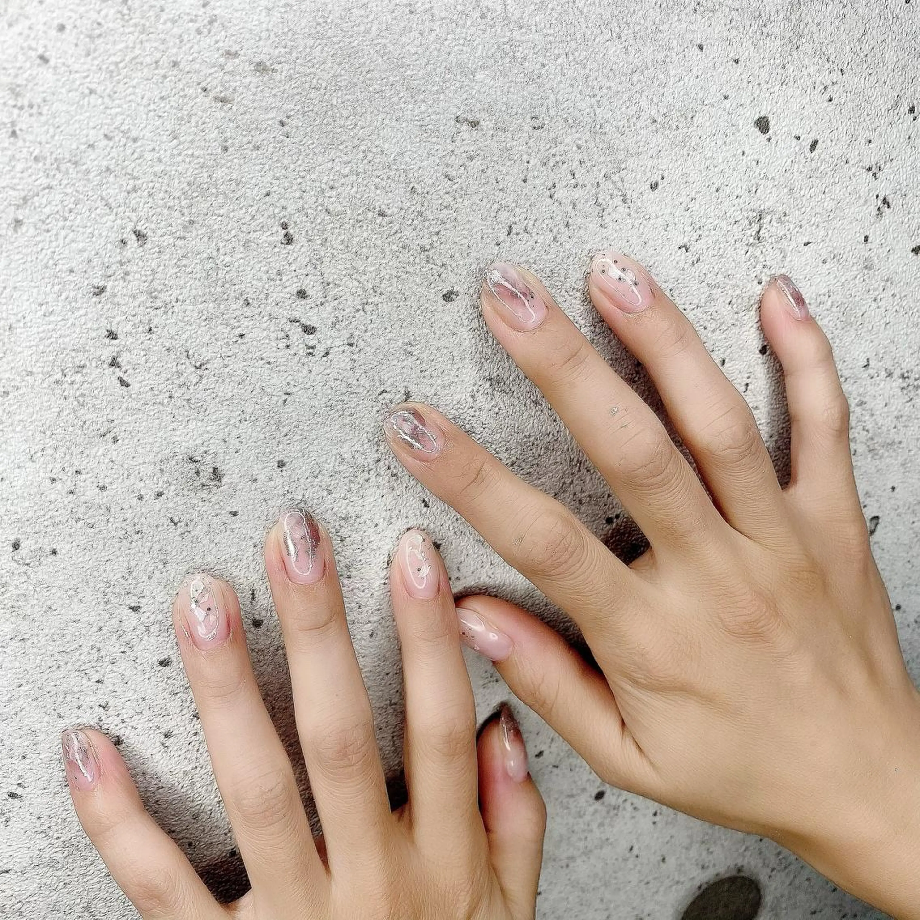 セミロング カラー パーマ ヘアアレンジ メンズ キッズ ネイル マツエク・マツパ ジェルネイル ニュアンスネイル パラジェル ニュアンスパーマ Salon Ｋのネイルデザイン