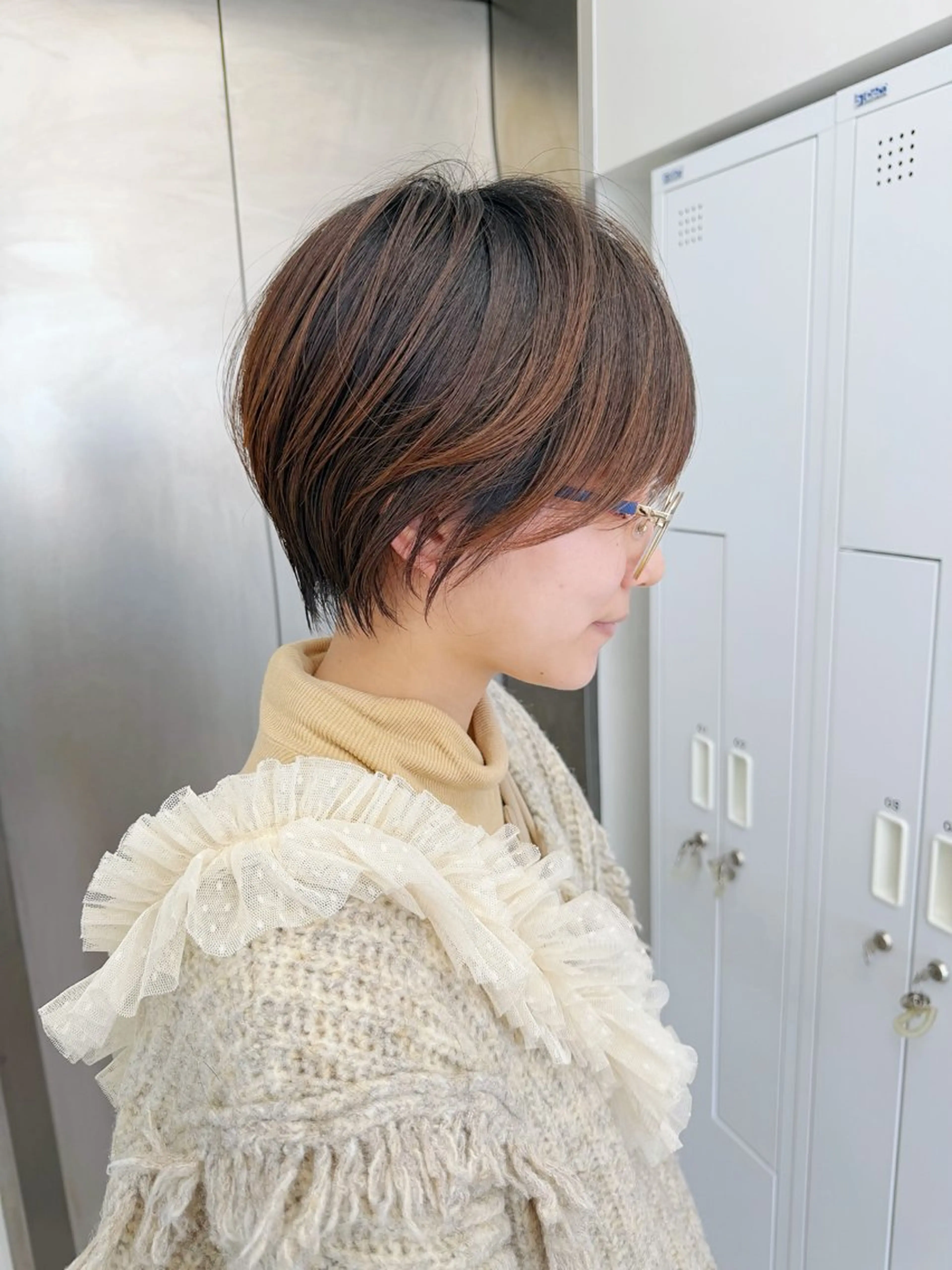 ショート カラー ショートヘア カット ヘアカラー トリートメント 心斎橋/ショート /ボブ/似合わせのヘアスタイル