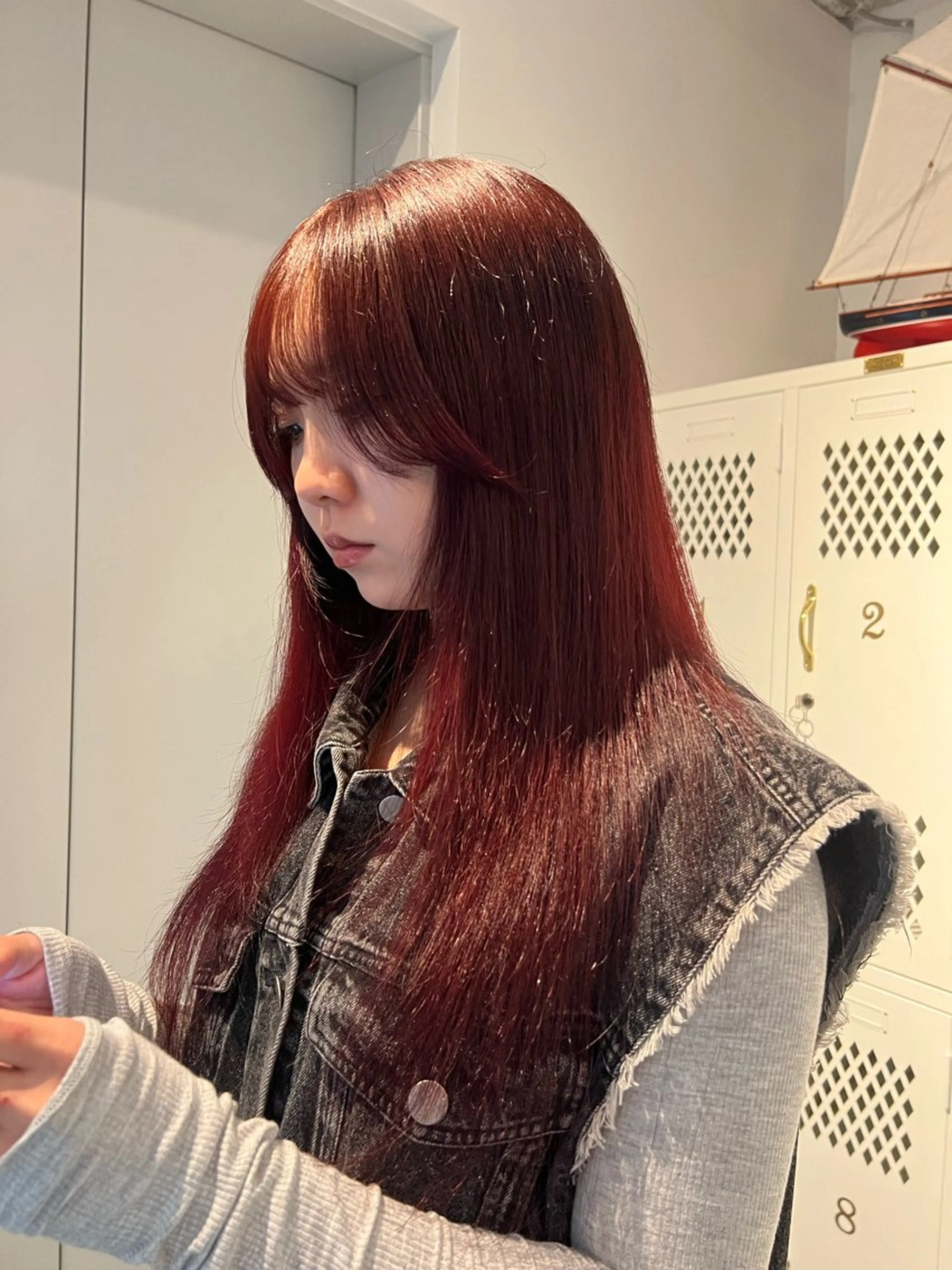 【大人気🍎❤️】レッドカラー＋ケアトリートメントの写真