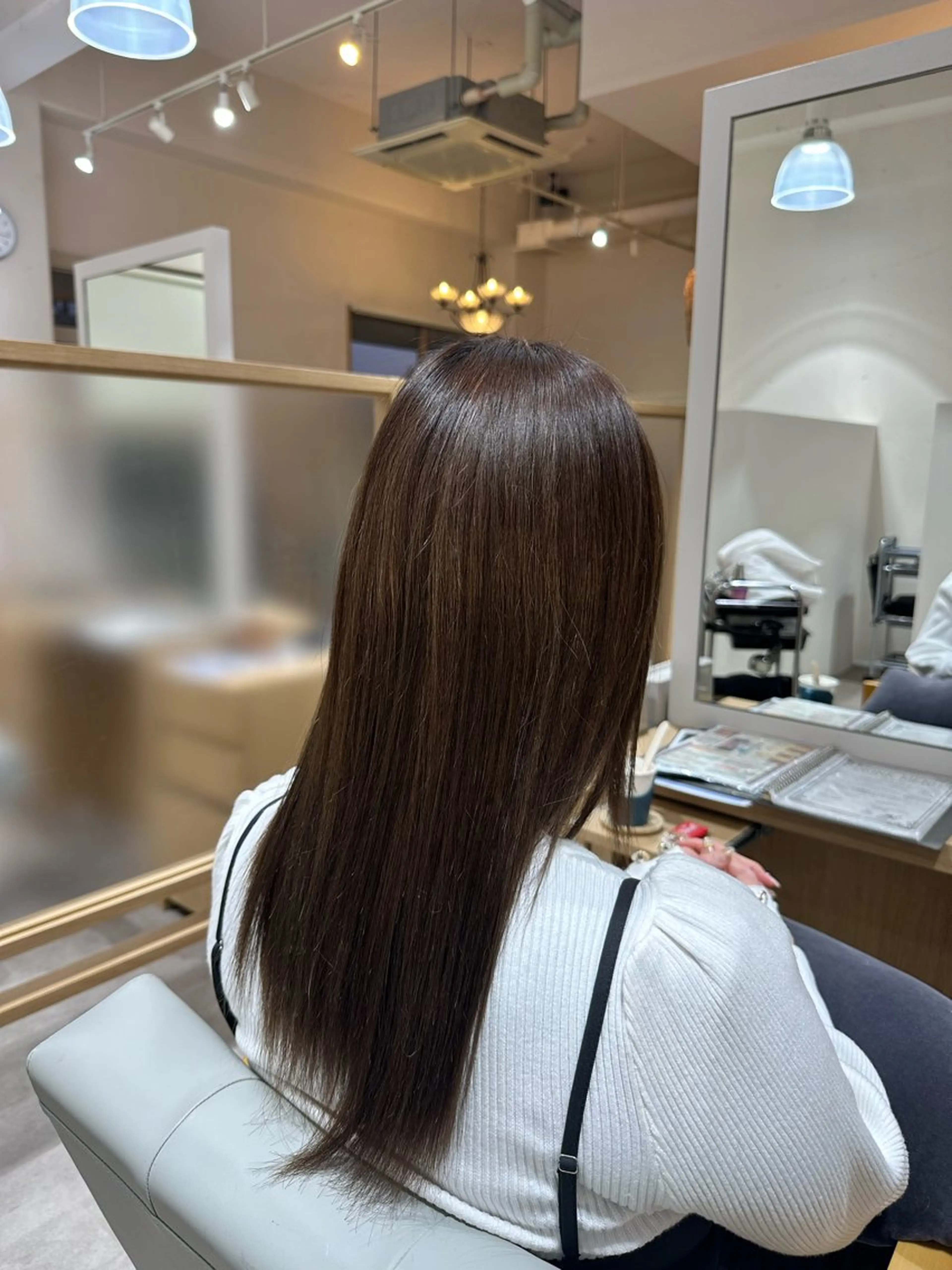 ロング ヘアカラー 田中 桜風のヘアスタイル
