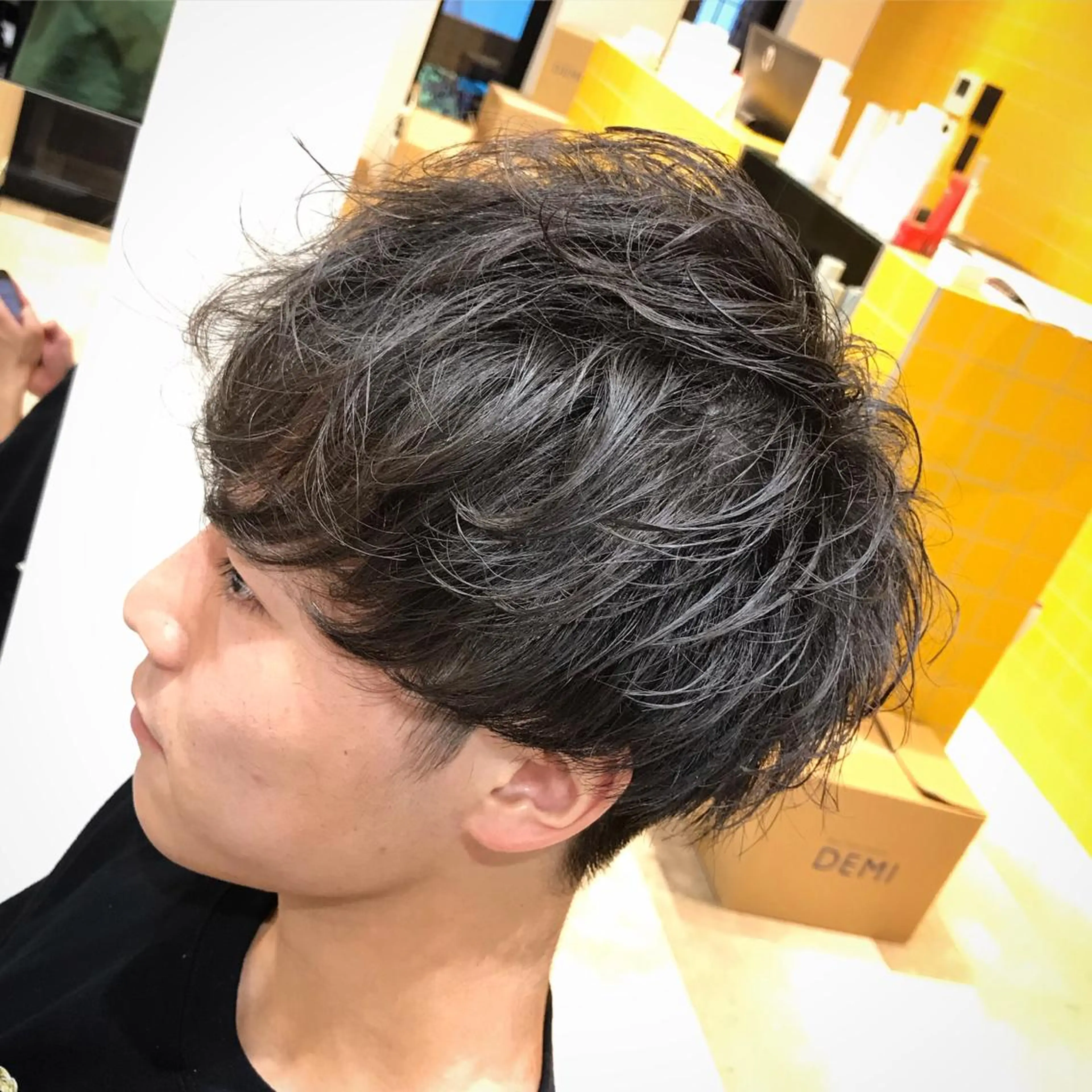 ショート パーマ 小嵐 陸のヘアスタイル