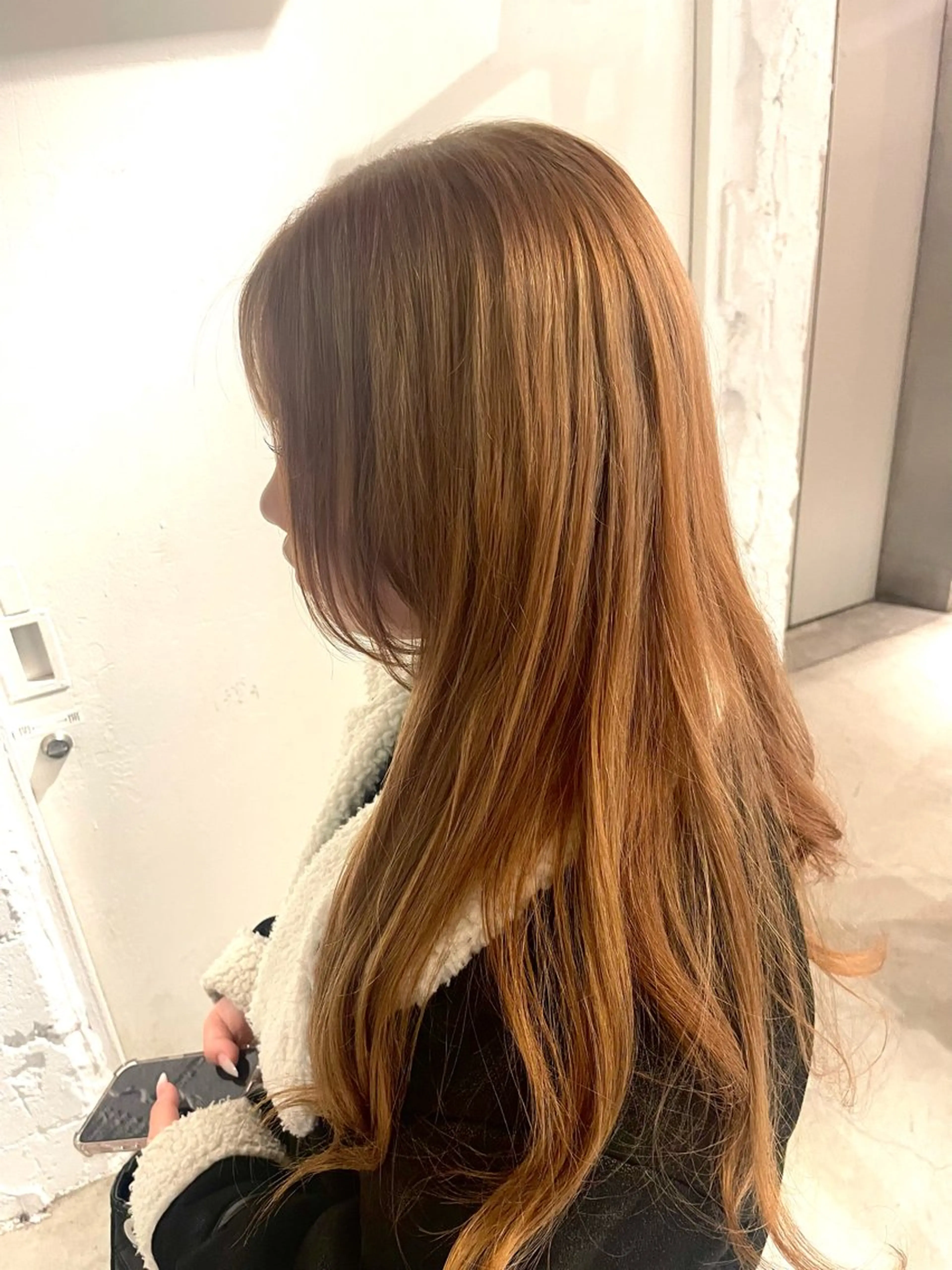 ロング 🇨🇳ハイトーン ワンホン🇰🇷ななのヘアスタイル