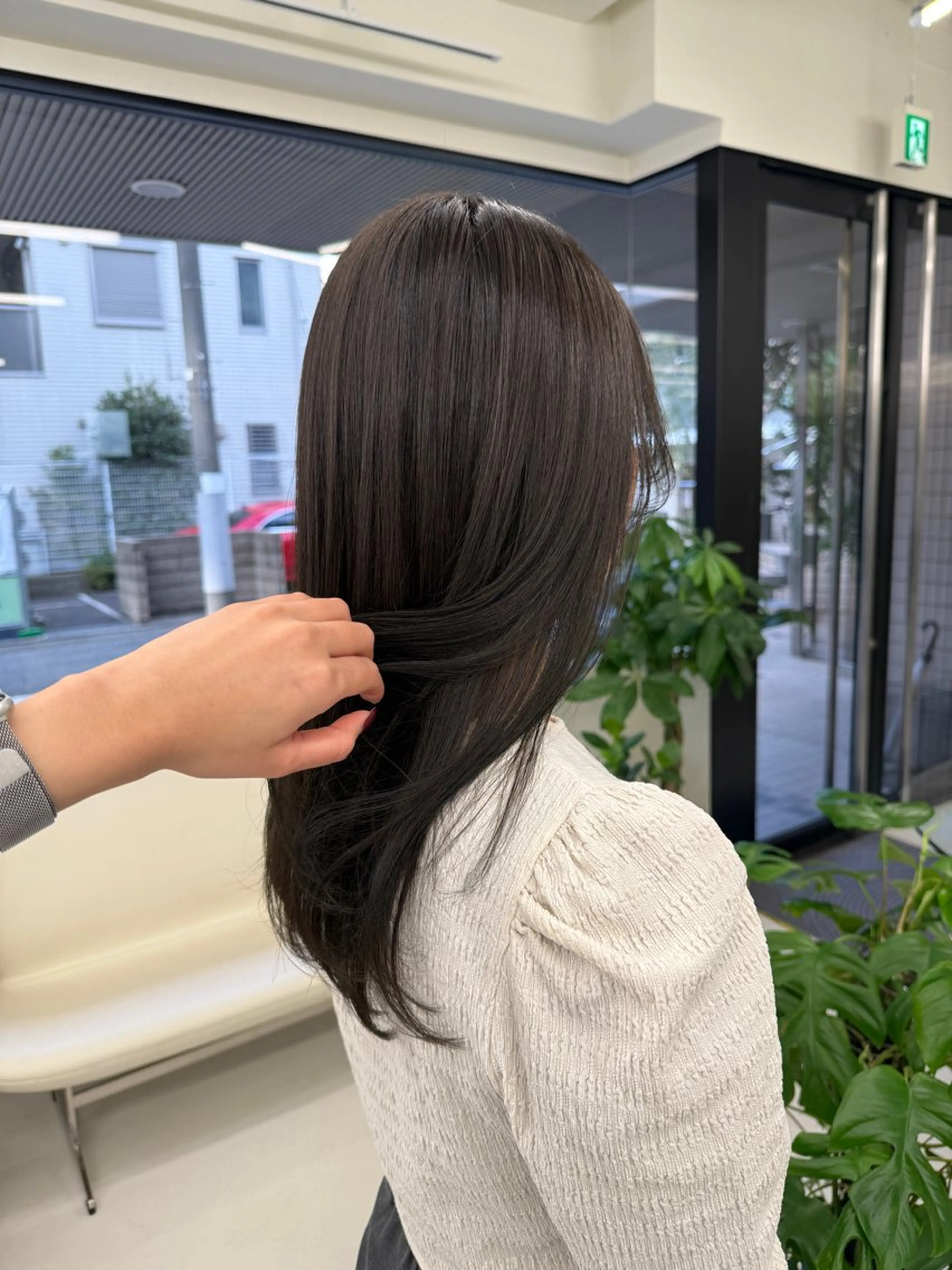 ロング カラー カット ヘアカラー トリートメント 表参道🌿赤み消し カラー/チナツのヘアスタイル