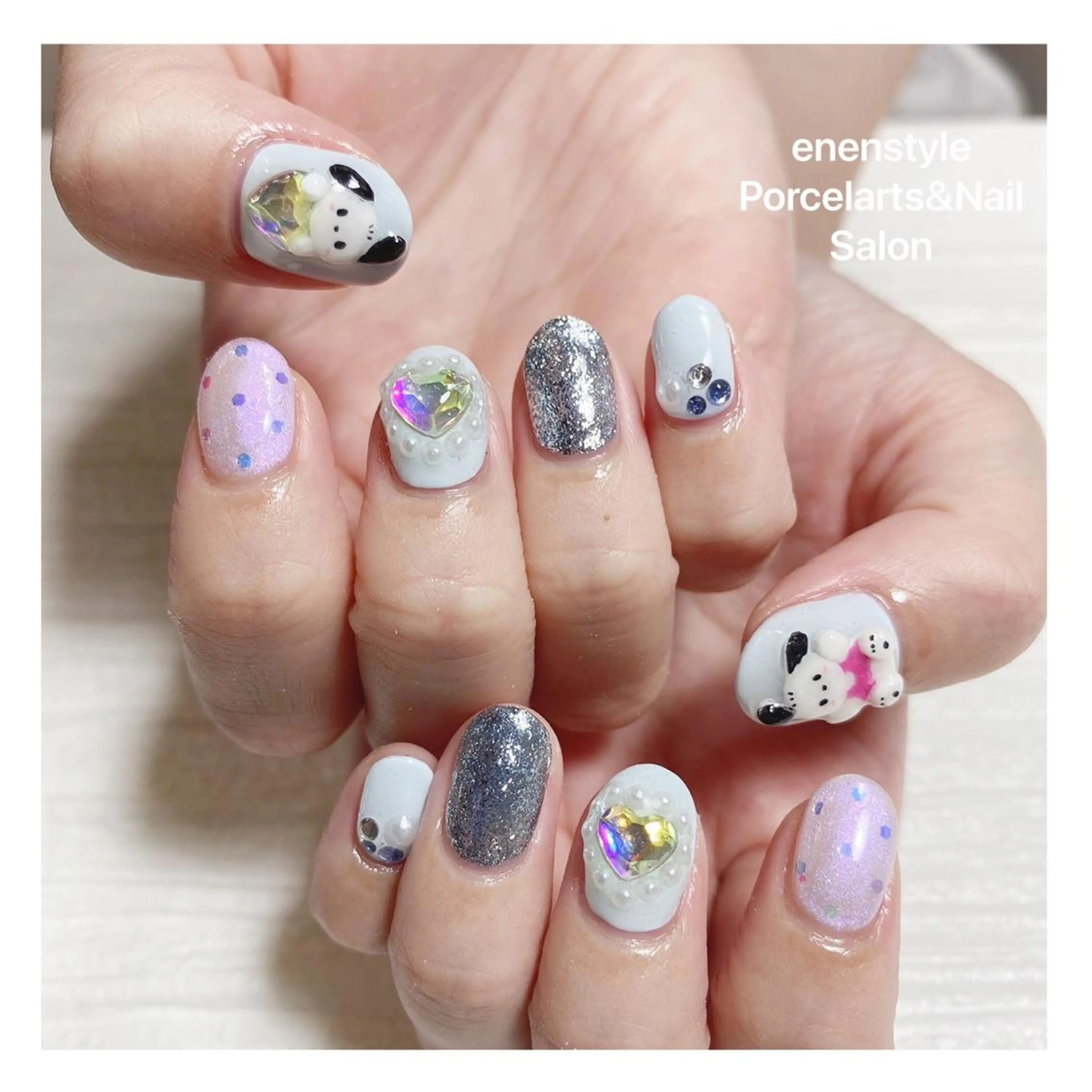 ミディアム ネイル ハンドネイル 👑enen style👑のネイルデザイン