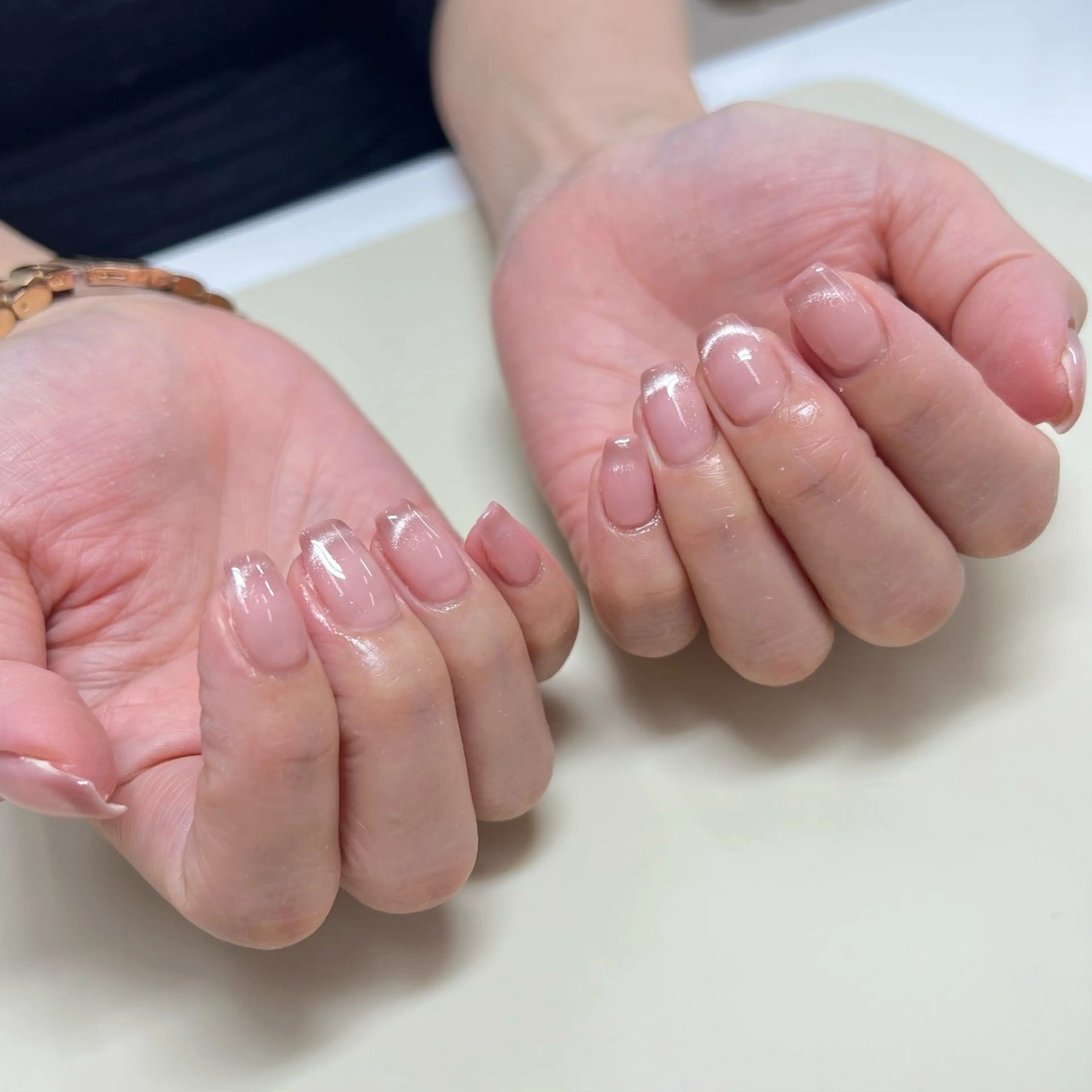 ネイル フレンチネイル グラデーション マグネットネイル Lumiereva nail salonのネイルデザイン
