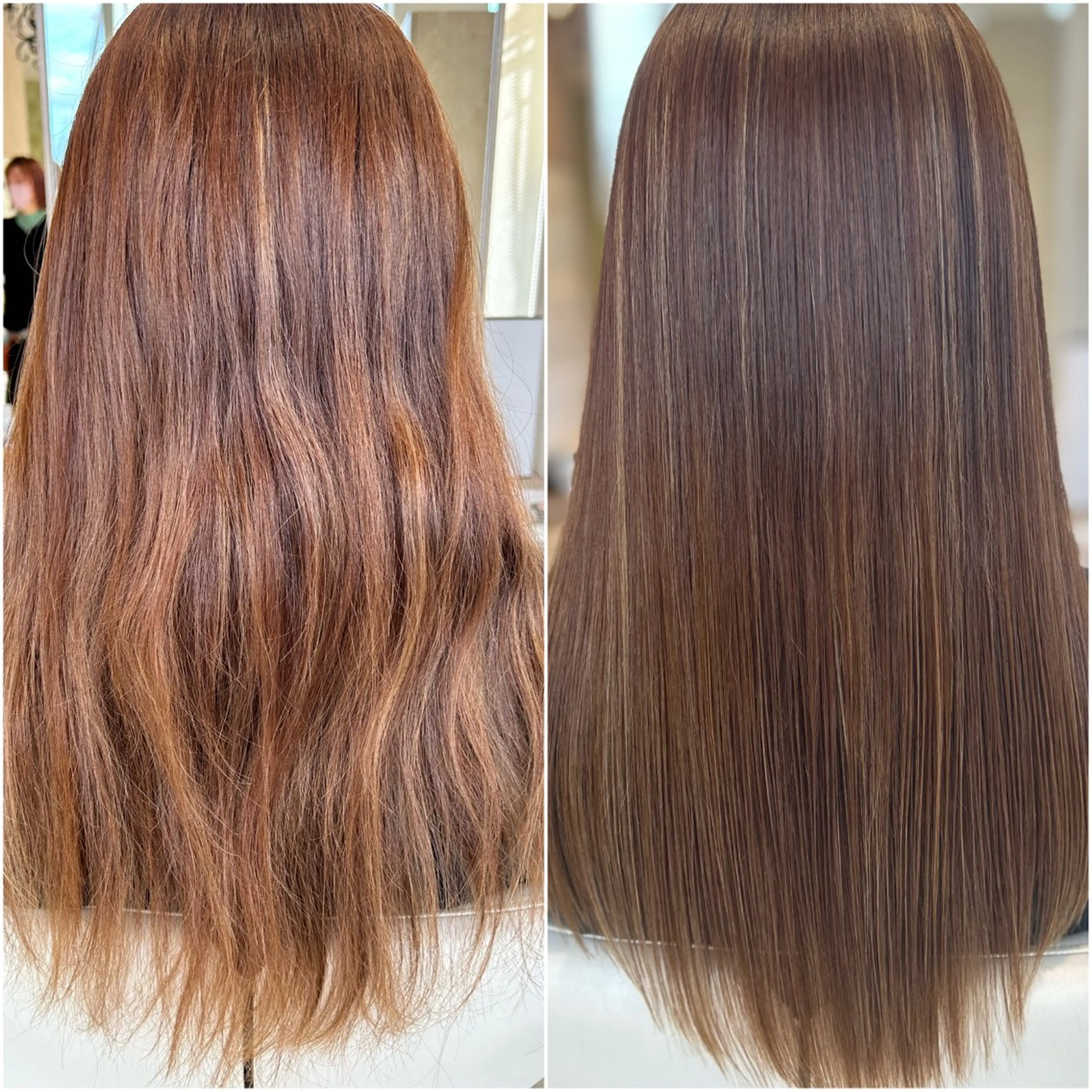 ロング オガタ アキのヘアスタイル