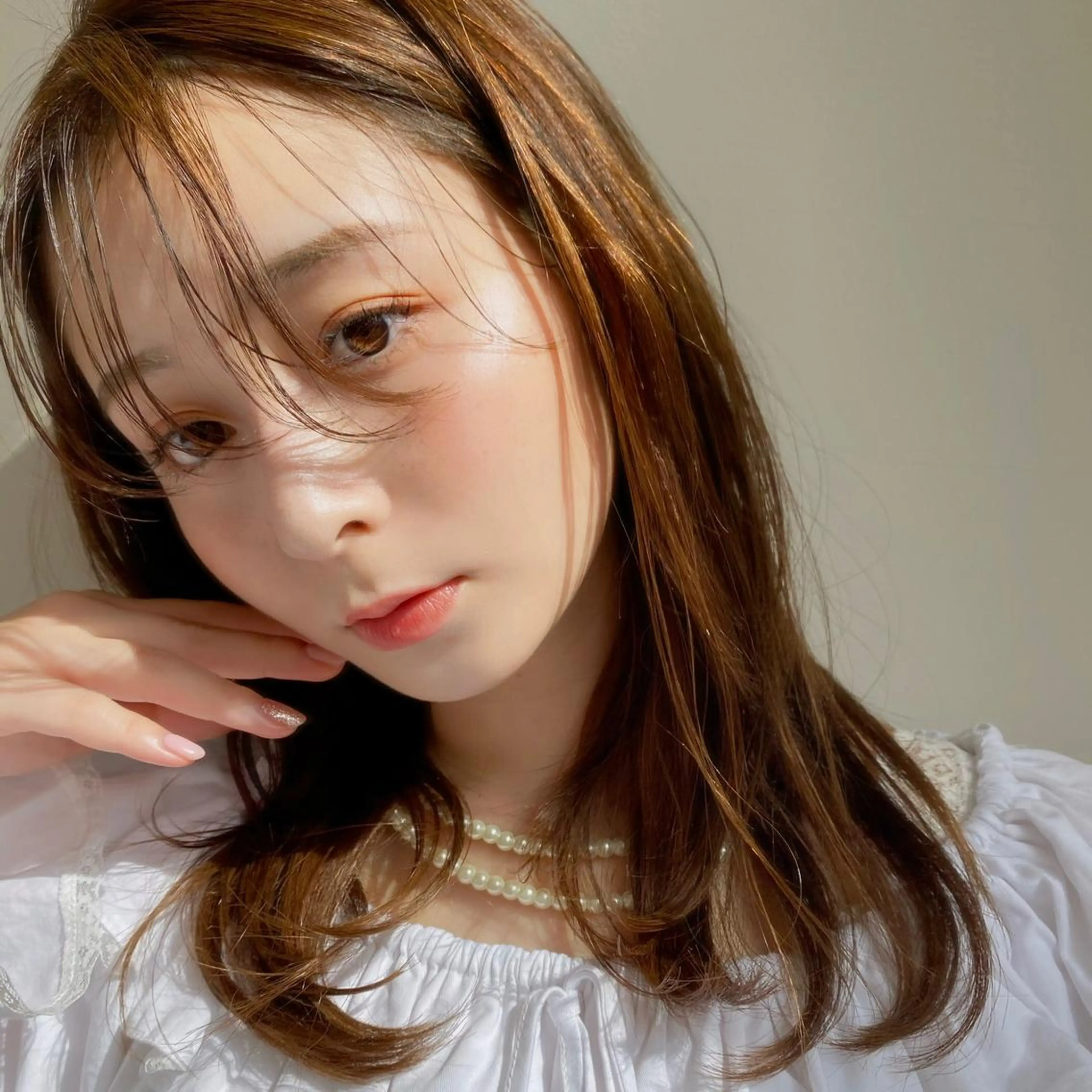 セミロング カラー 🪭risa 暖色/レイヤー🪭のヘアスタイル