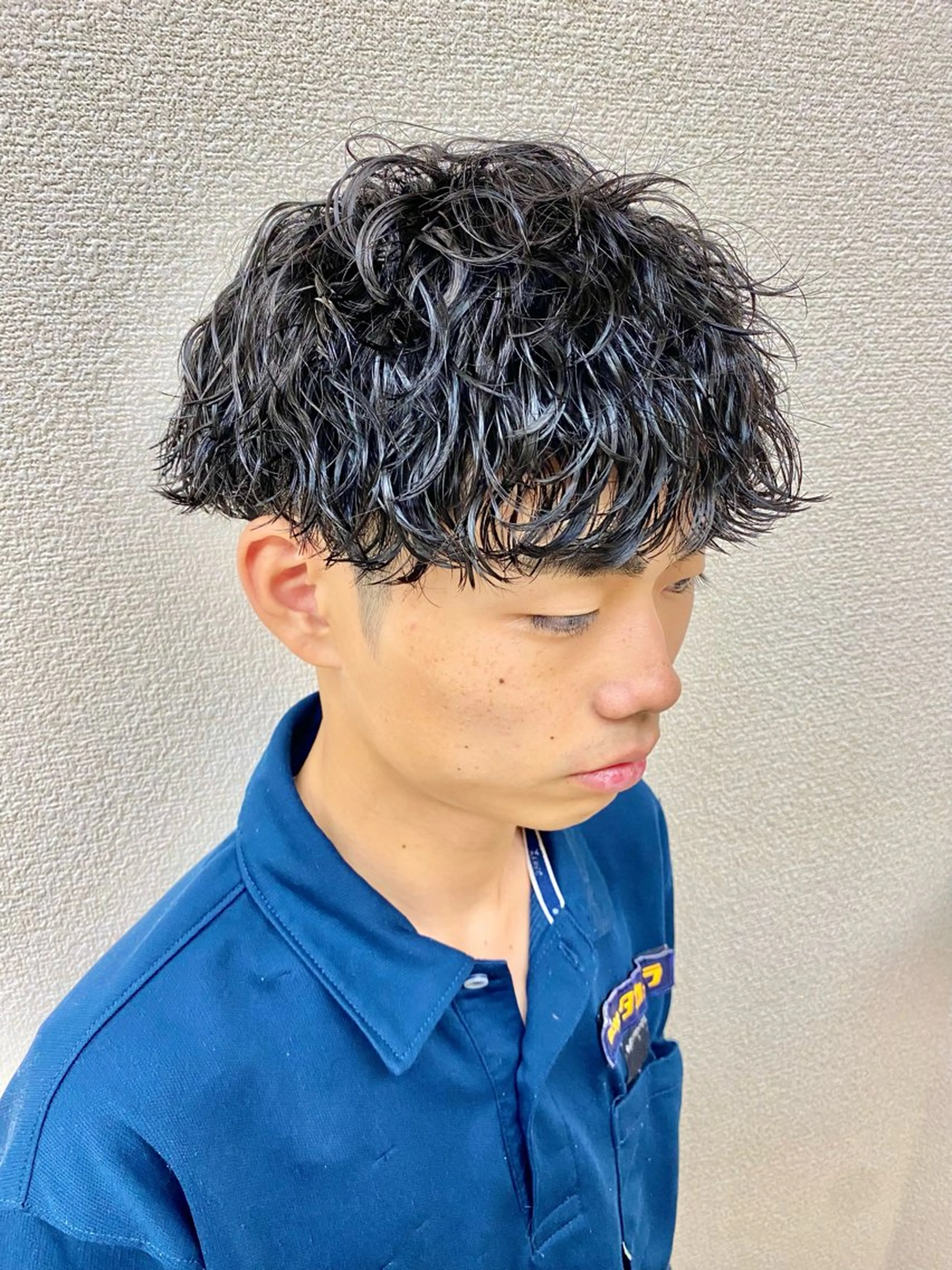 ショート パーマ メンズ メンズパーマ 波巻きパーマ スパイラルパーマ 💈メンズ特化💈 河合智也のヘアスタイル