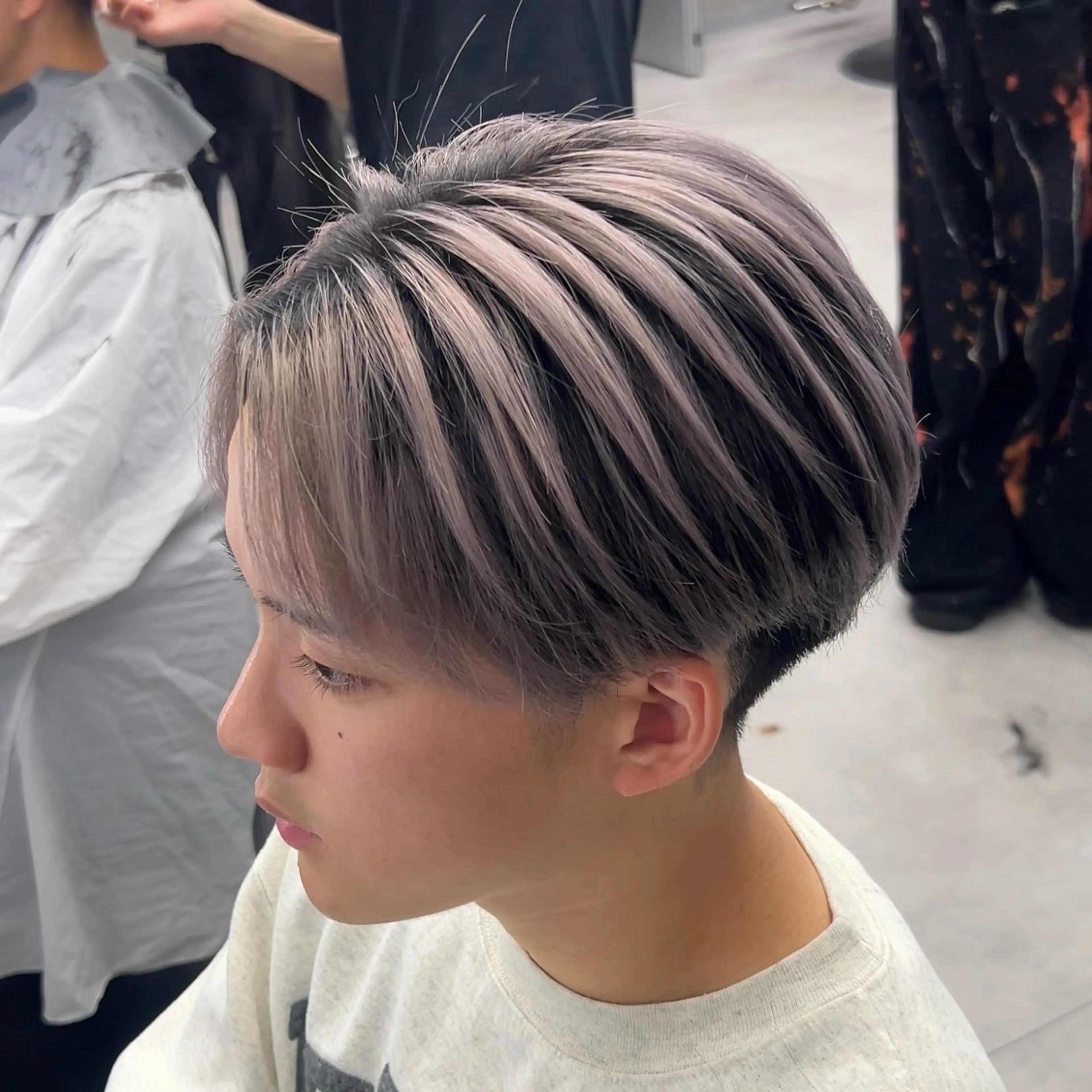 カラー メンズ メンズバレイヤージュ バレイヤージュ カット ヘアカラー 【札幌メンズ特化】 つばさ🔥のヘアスタイル