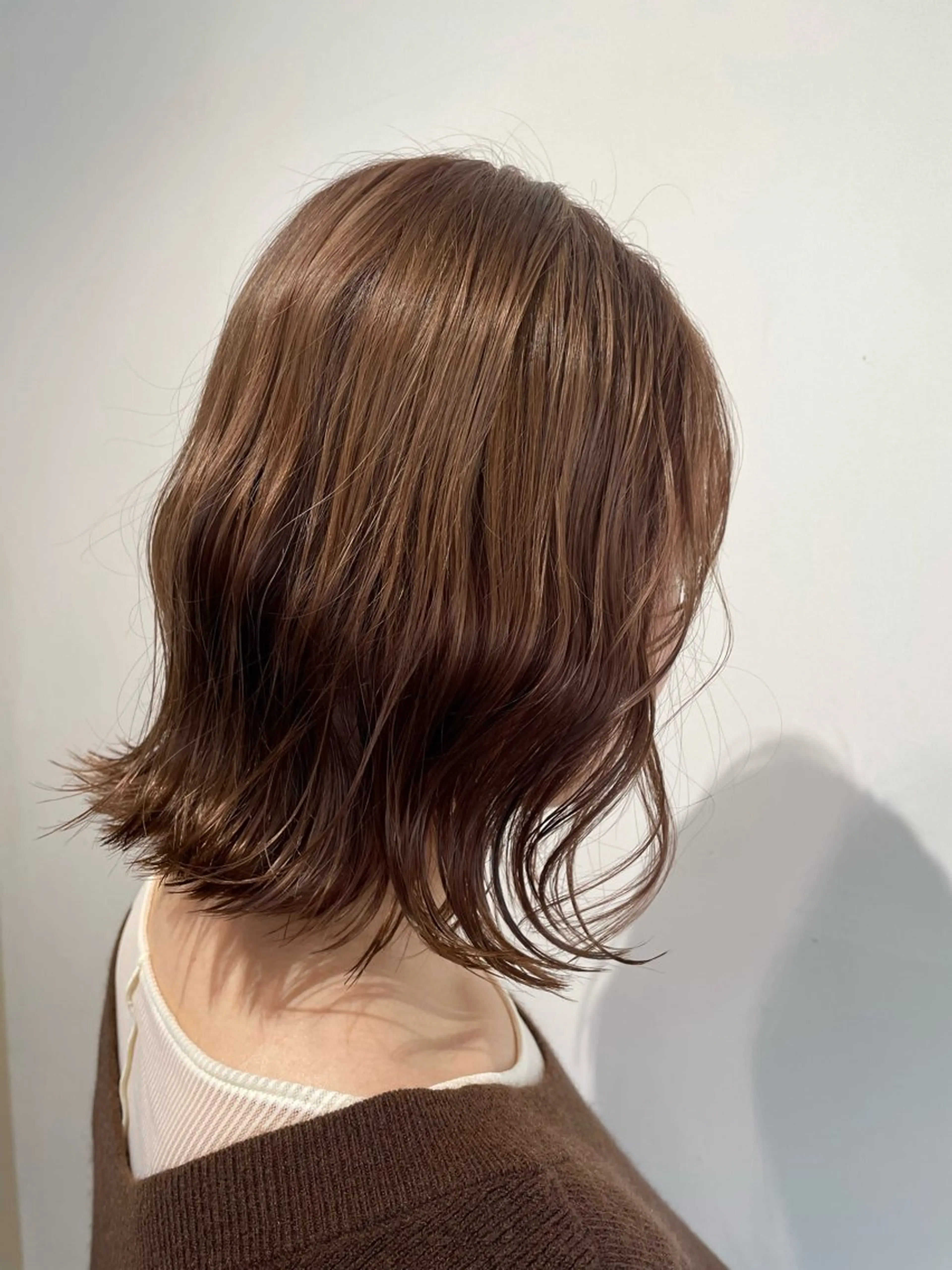 セミロング カラー ベージュカラー ブリーチ ブリーチなしカラー カット ヘアカラー トリートメント 韓国風◎　田中 勇也のヘアスタイル