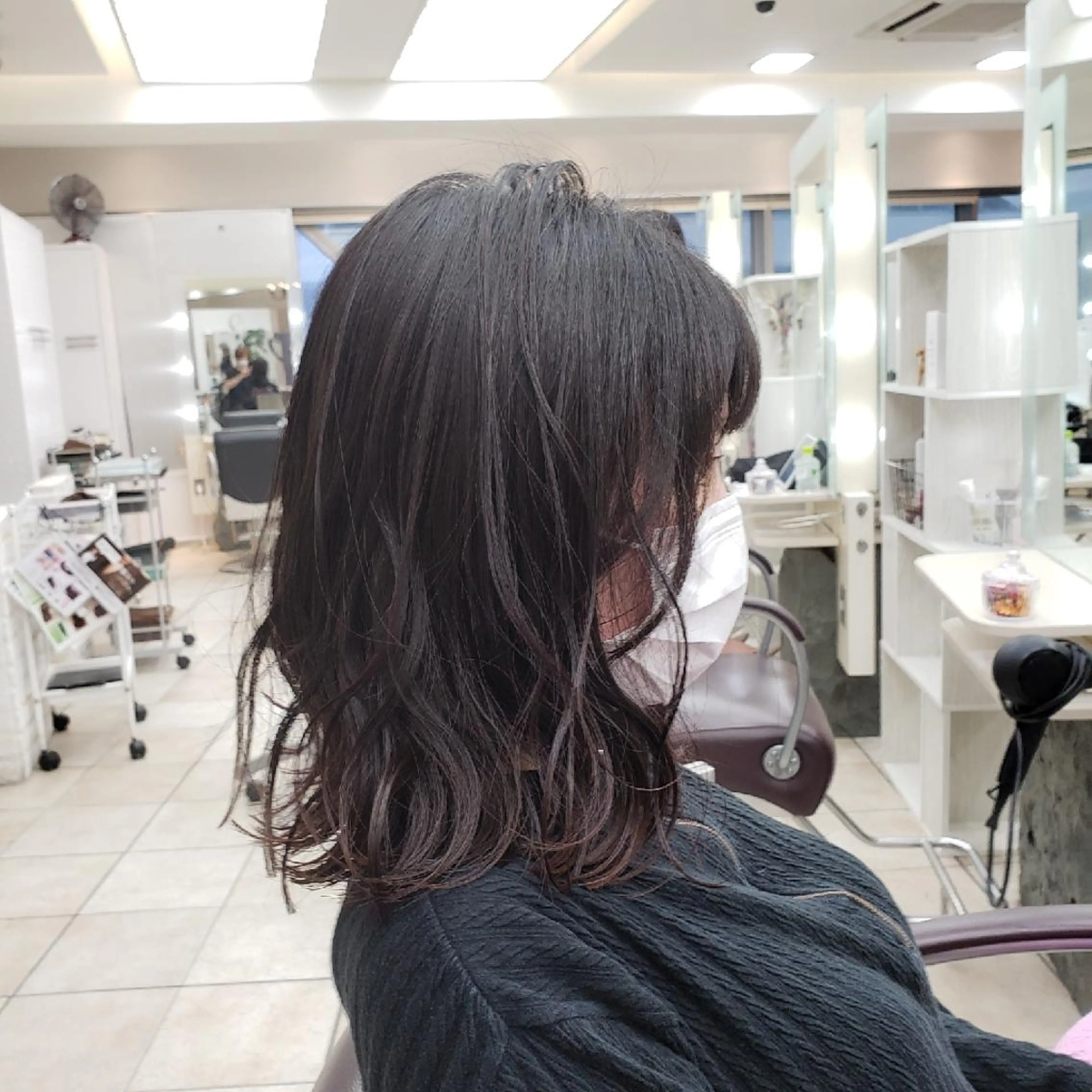 ミディアム カラー イルミナカラー 髪質改善 似合わせカット 縮毛矯正 トリートメント カット ヘアカラー トリートメント ボブ・ロブ　福田 泰久✂️✨のヘアスタイル