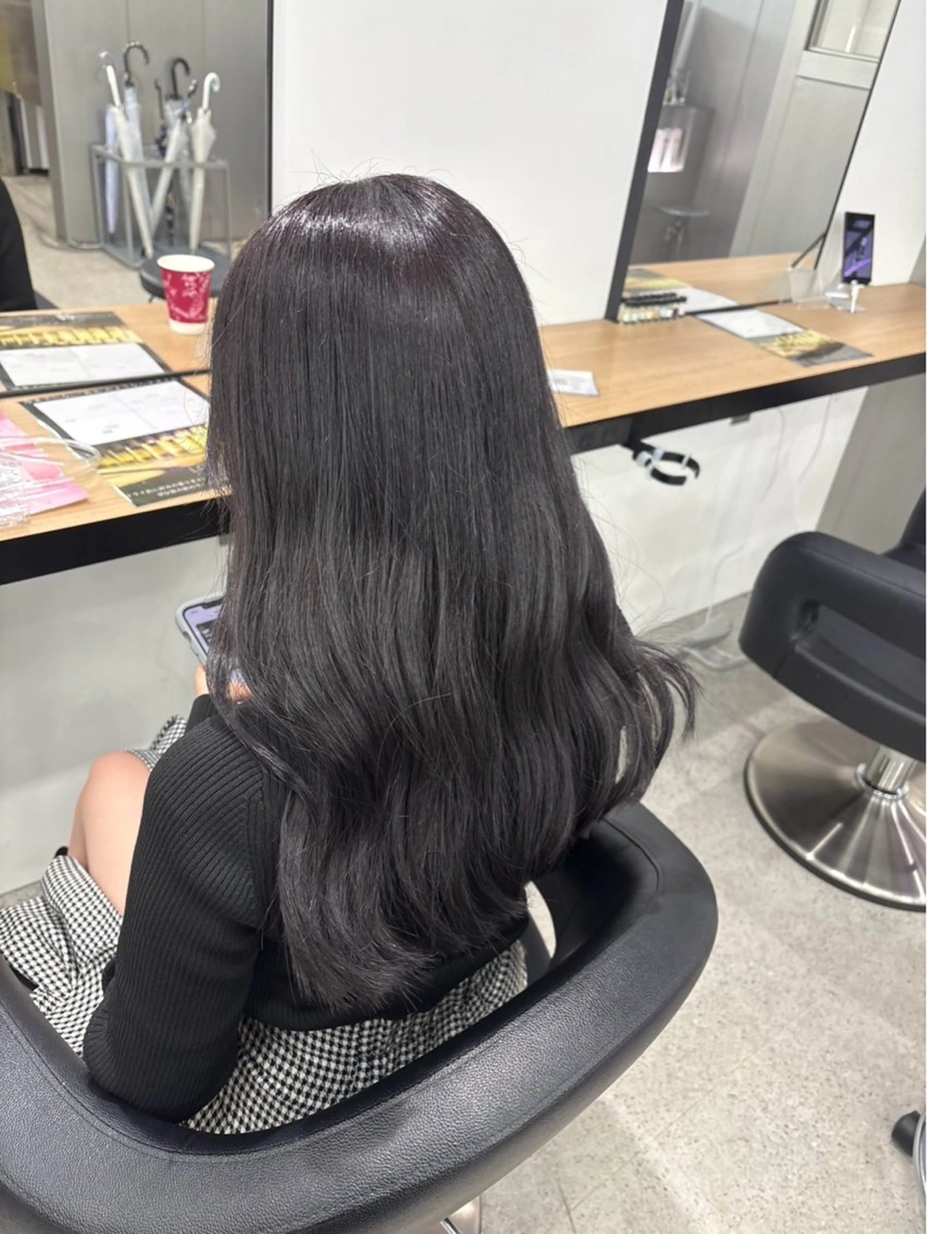 ロング ヘアカラー トリートメント miku/ラベンダー 透明感カラー🪻❤︎のヘアスタイル