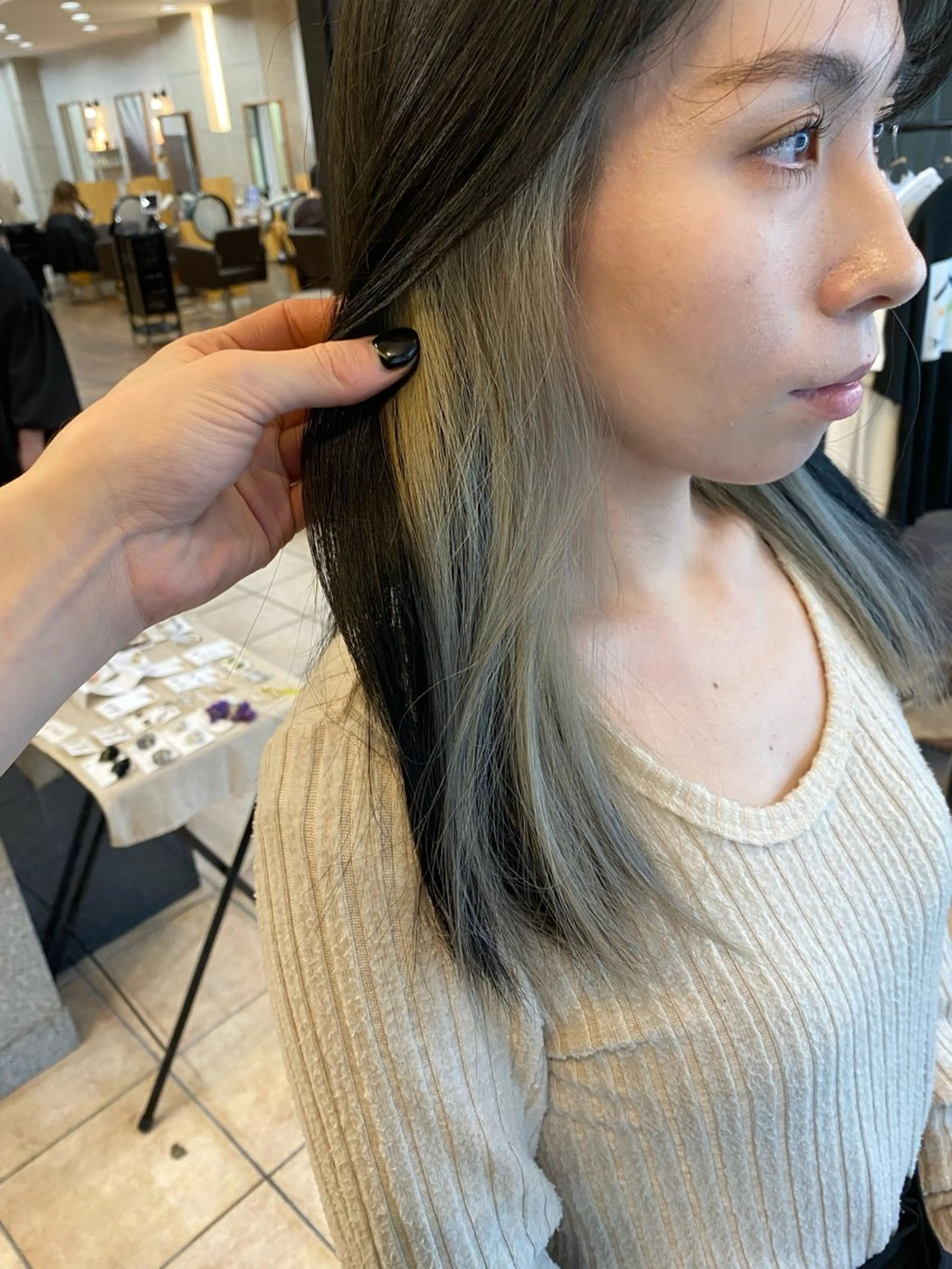 セミロング カラー ヘアカラー 西田辺/ タカスナオヤのヘアスタイル