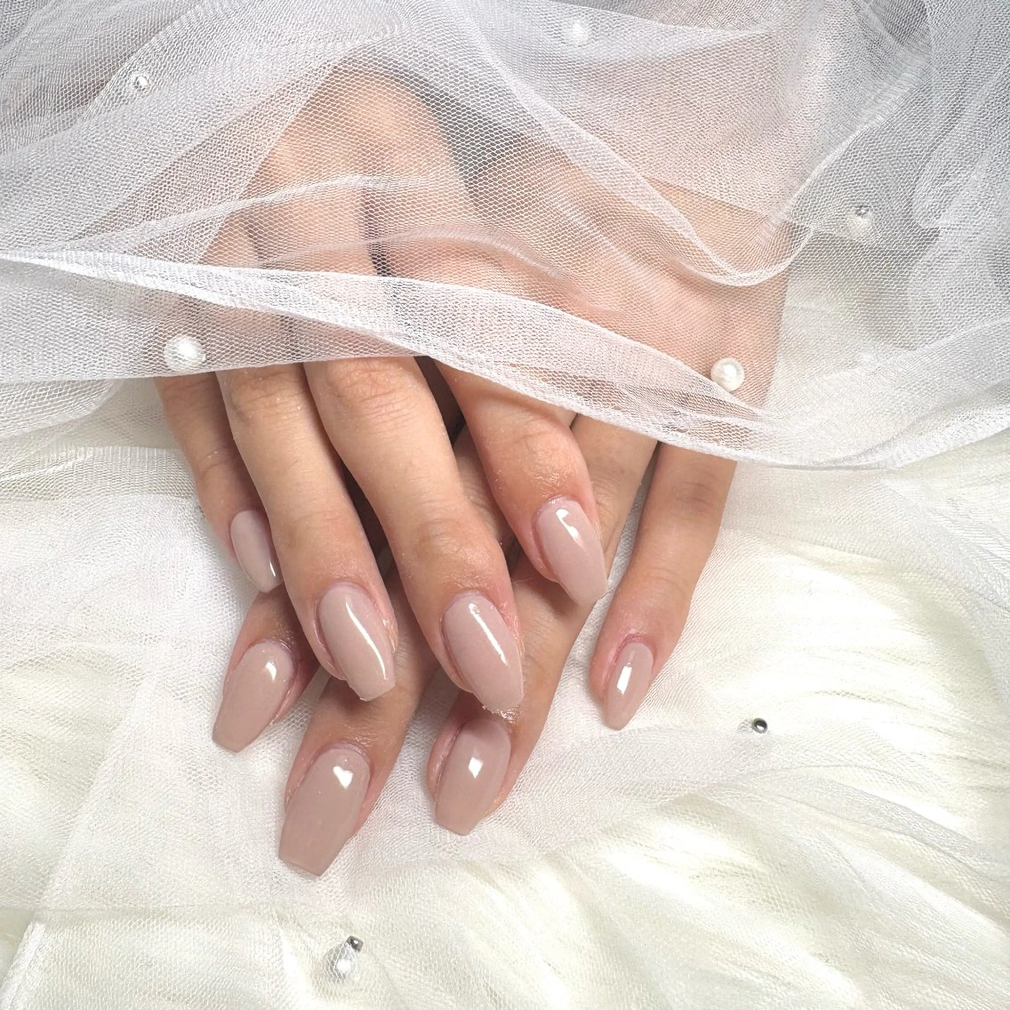 ネイル ワンカラーネイル シンプルネイル ハンドネイル cerisier 坂本のネイルデザイン