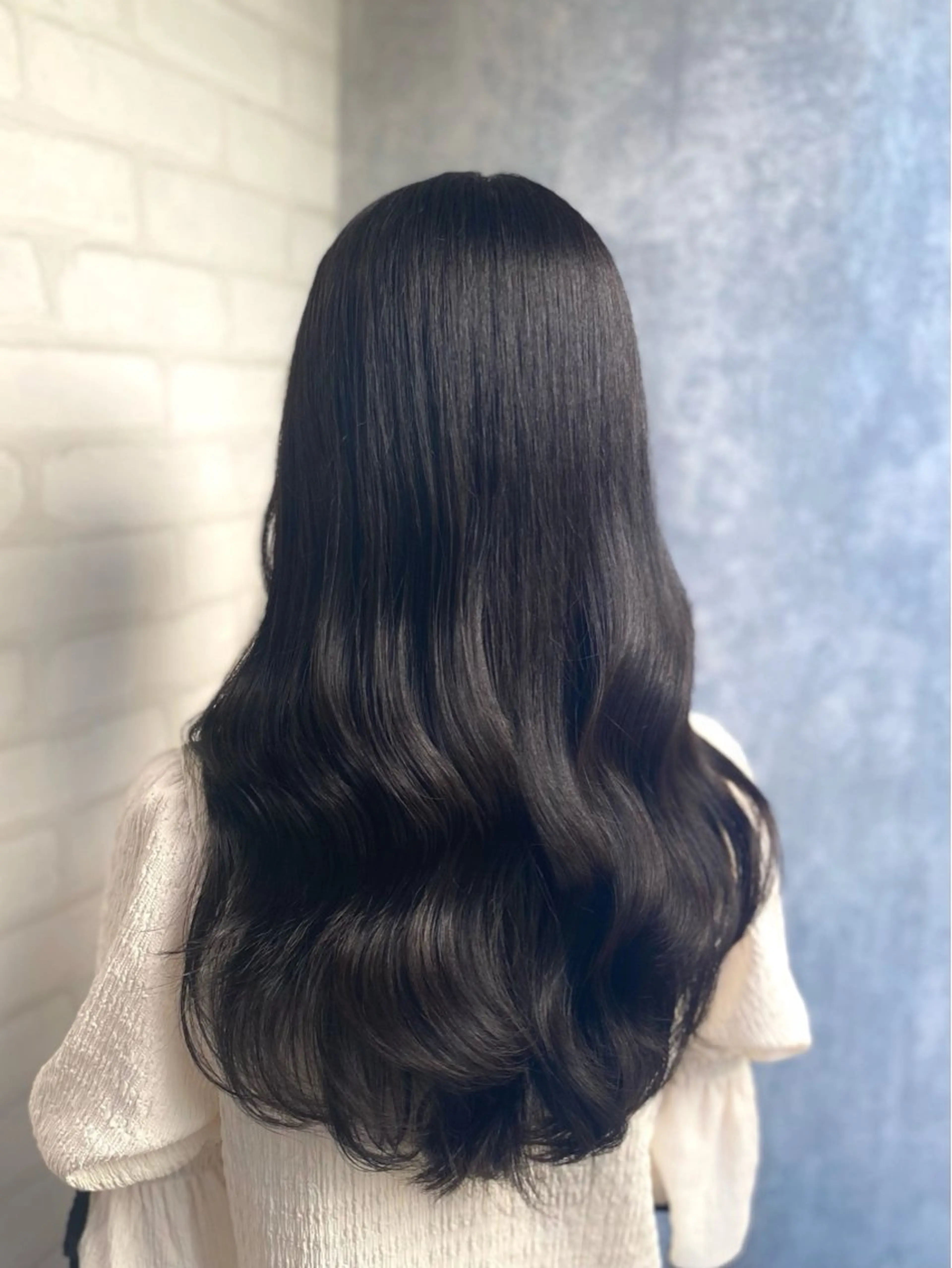 ロング カラー ブルーカラー 透明感カラー カット ヘアカラー トリートメント shiori/透明感 /顔周り/髪質改善のヘアスタイル