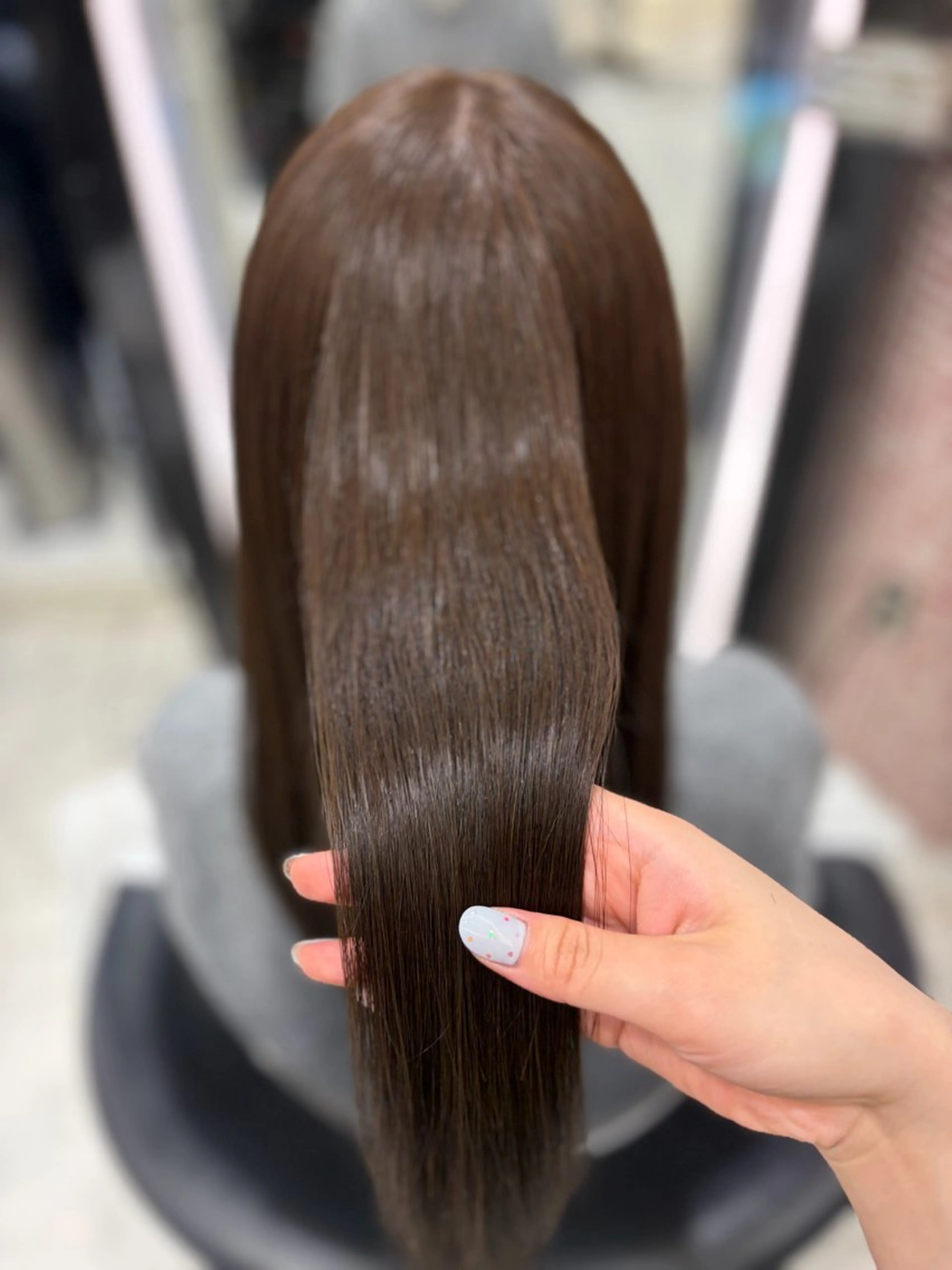 セミロング パーマ セミロングパーマ トリートメント ストレートパーマ 縮毛矯正 🌸銀座No.1パー マ🌸いでいあやのヘアスタイル