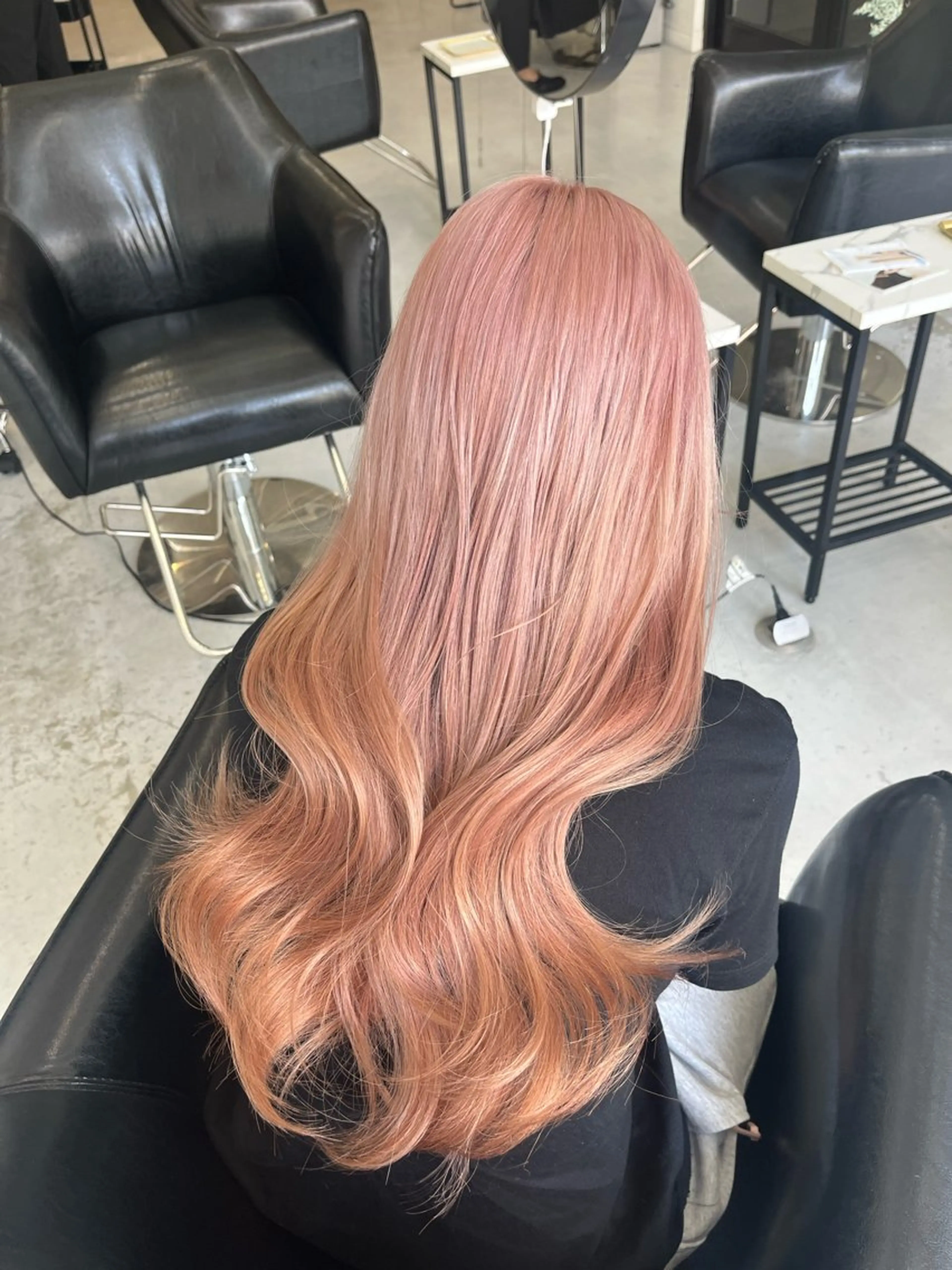 ロング カラー ピンクカラー ヘアカラー maisonHALU /古吉かやのヘアスタイル