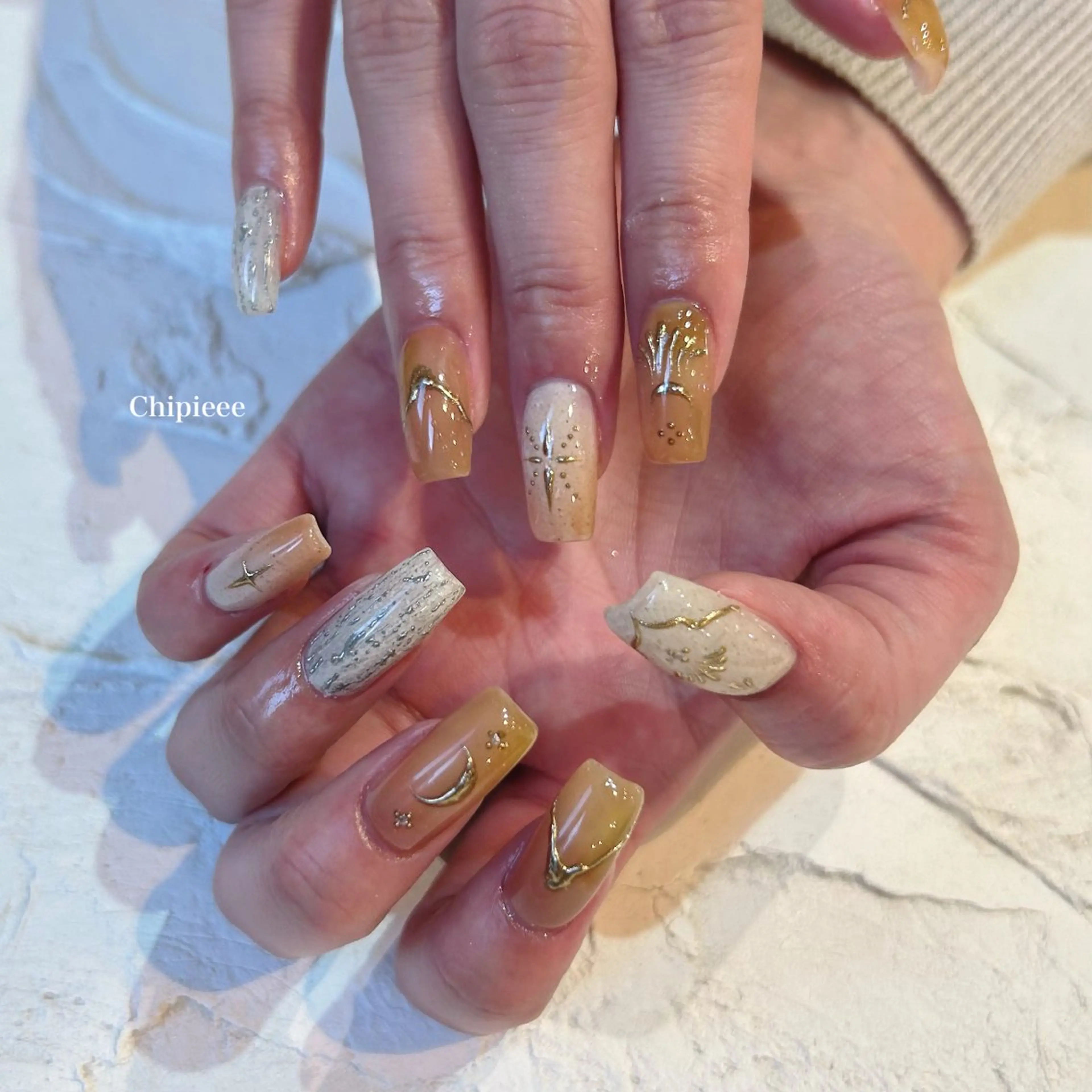 ネイル アートネイル ニュアンスネイル Chipieee manamiのネイルデザイン