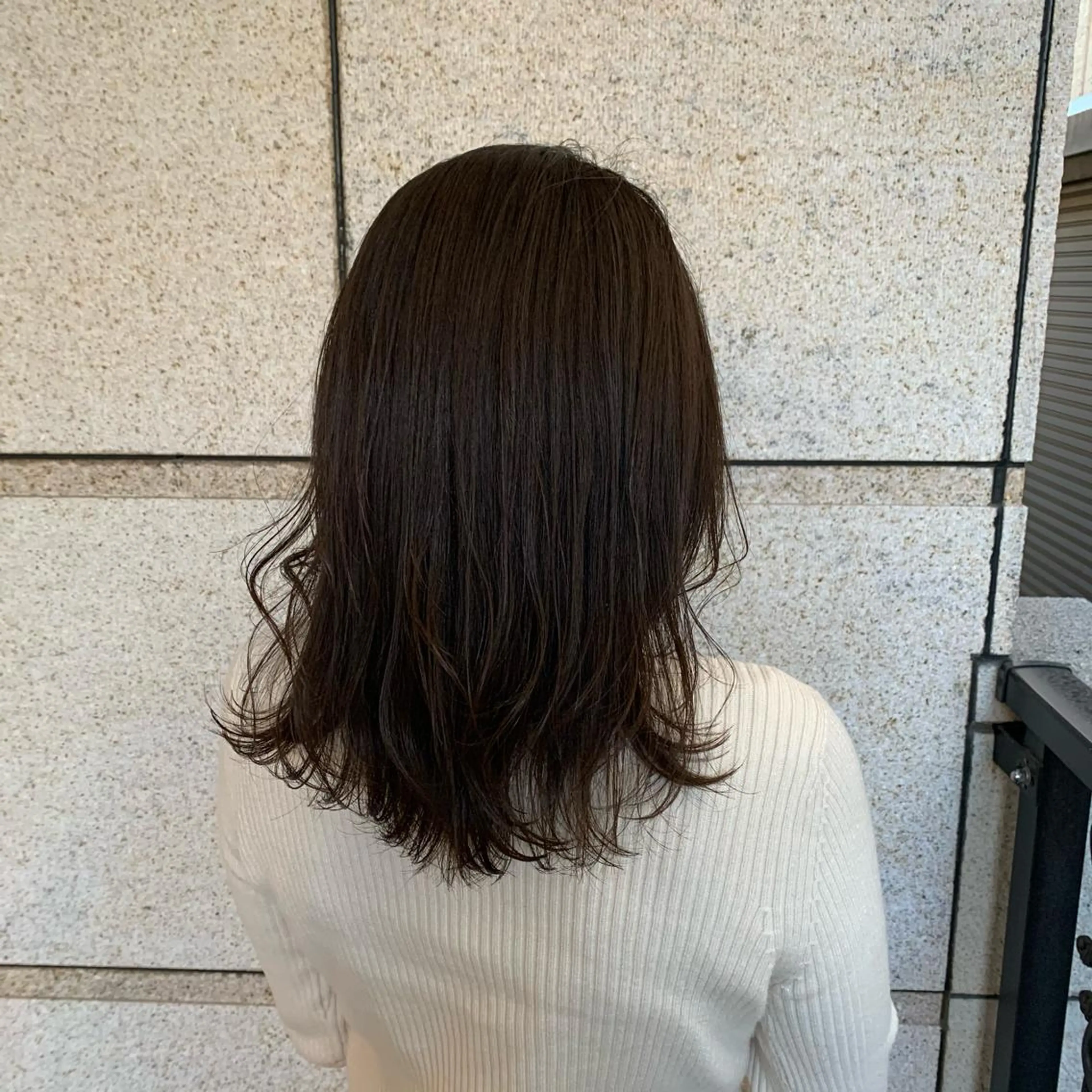 セミロング カラー まろやかカラー🤎 みなとまほのヘアスタイル