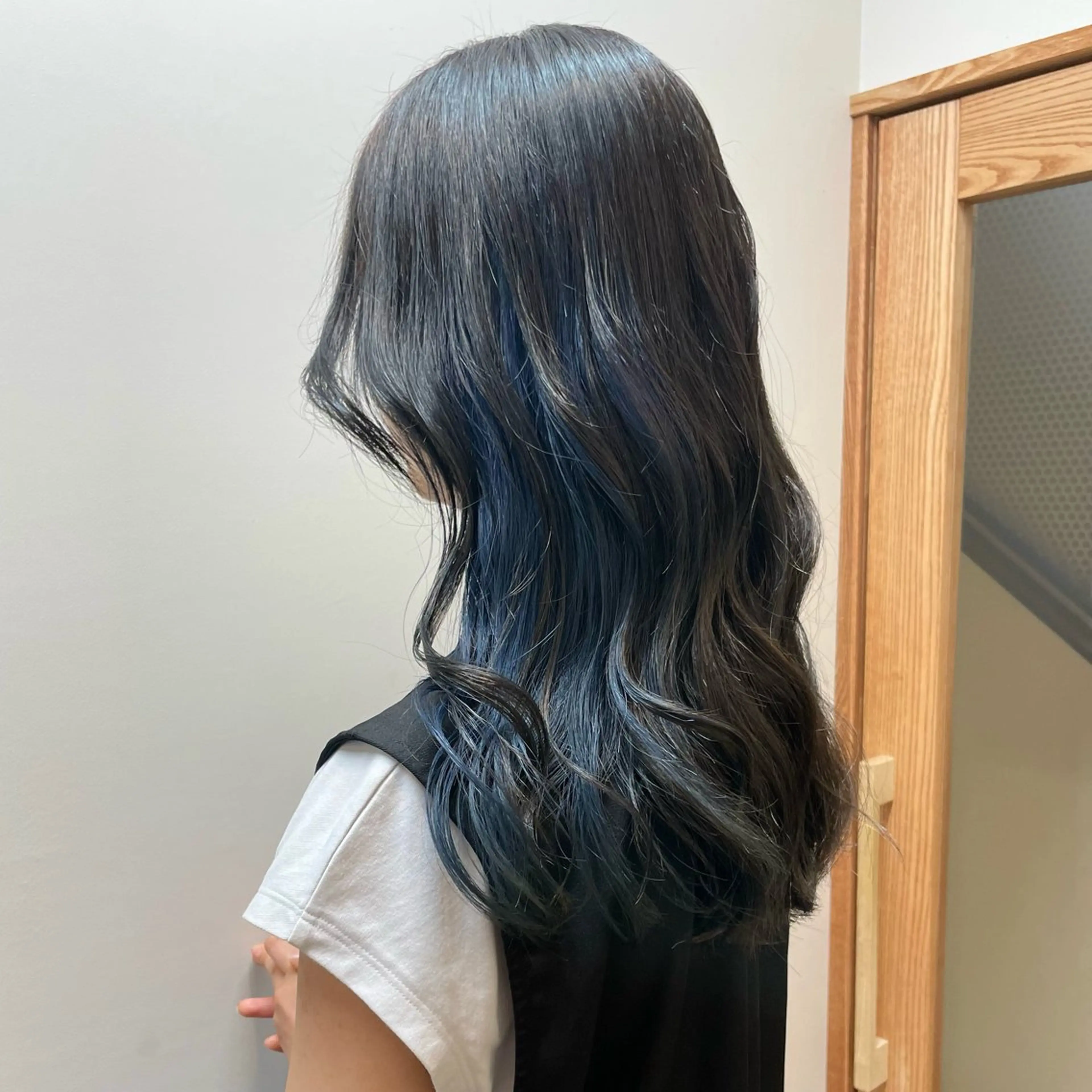 ロング カラー パーマ ヘアアレンジ ミズタ マイのヘアスタイル
