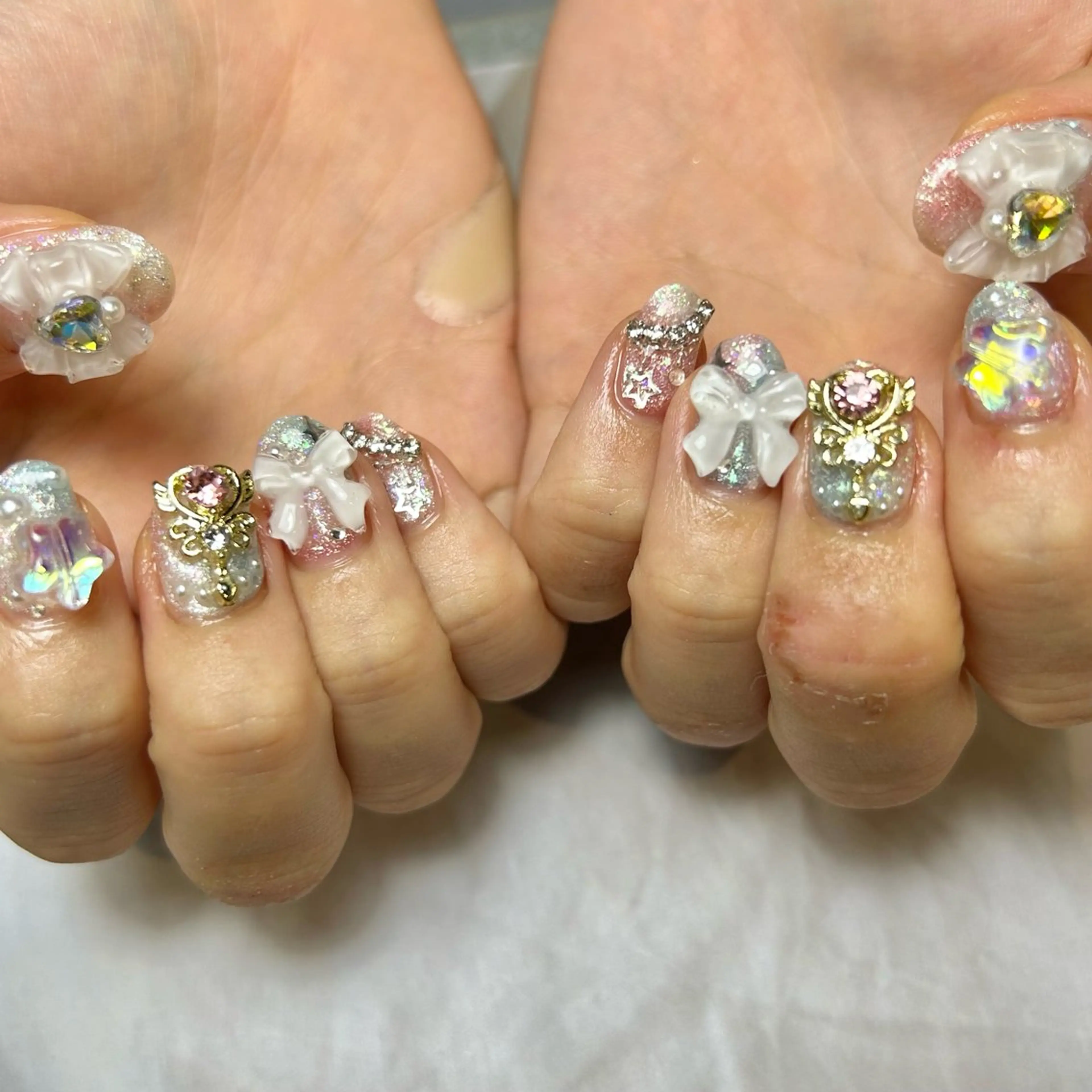 ネイル キラキラネイル 持ち込み ハンドネイル Reflection marikoのネイルデザイン