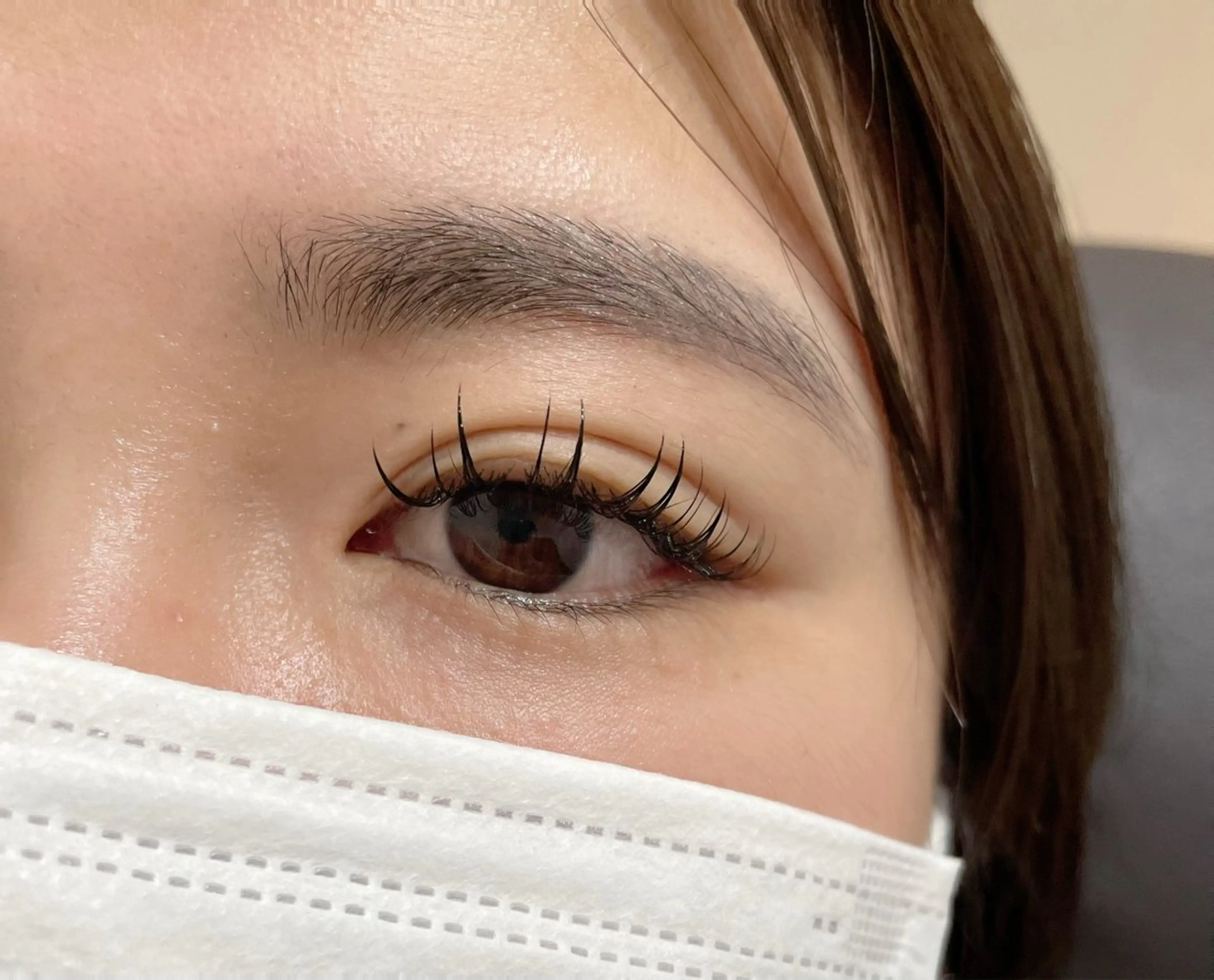 マツエク・マツパ 束感まつ毛 フラットラッシュ 間 梨紗のマツエク・マツパデザイン