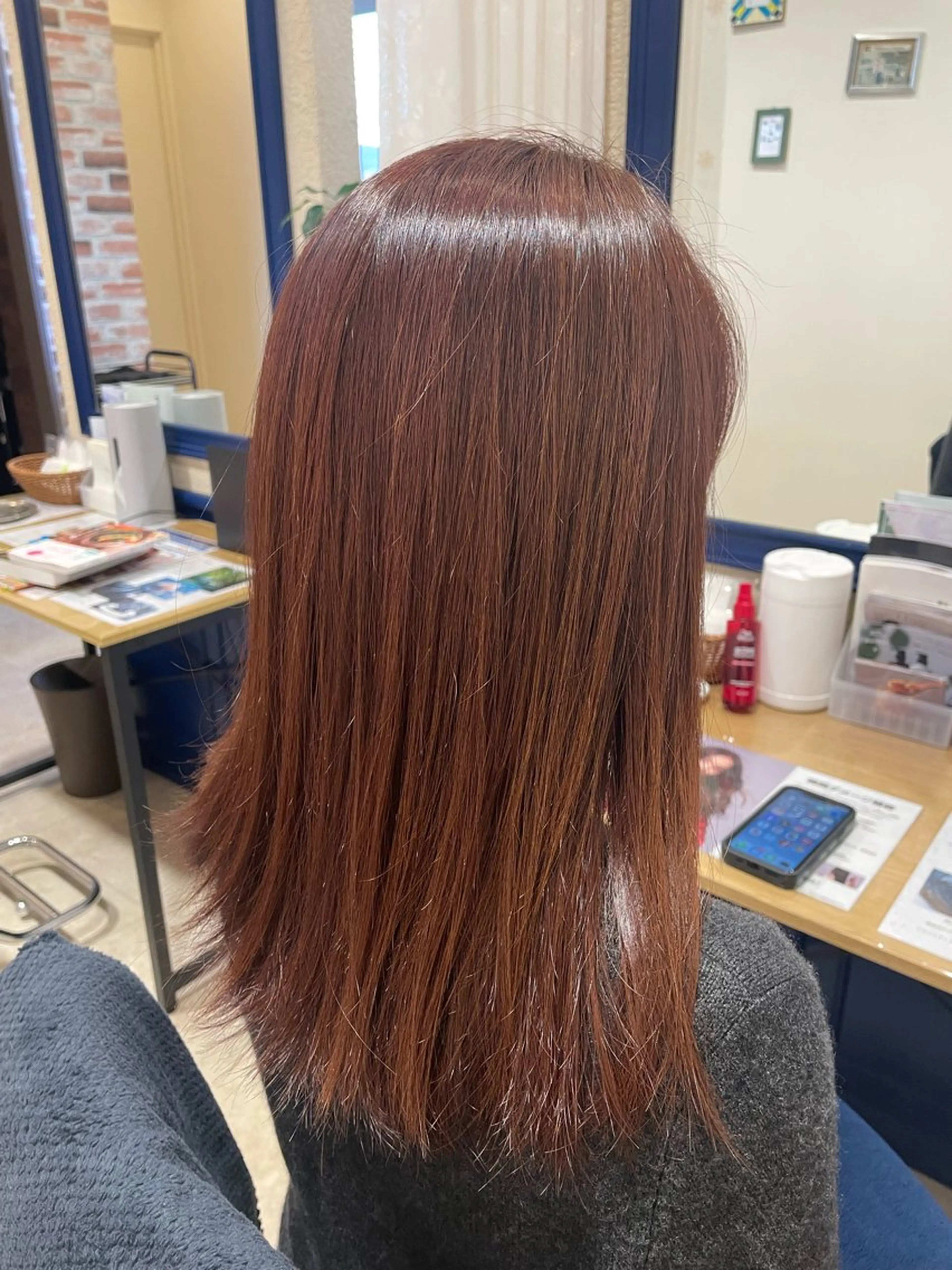 セミロング パープルカラー YUSICA  所沢 イマムラ✳︎✴︎のヘアスタイル