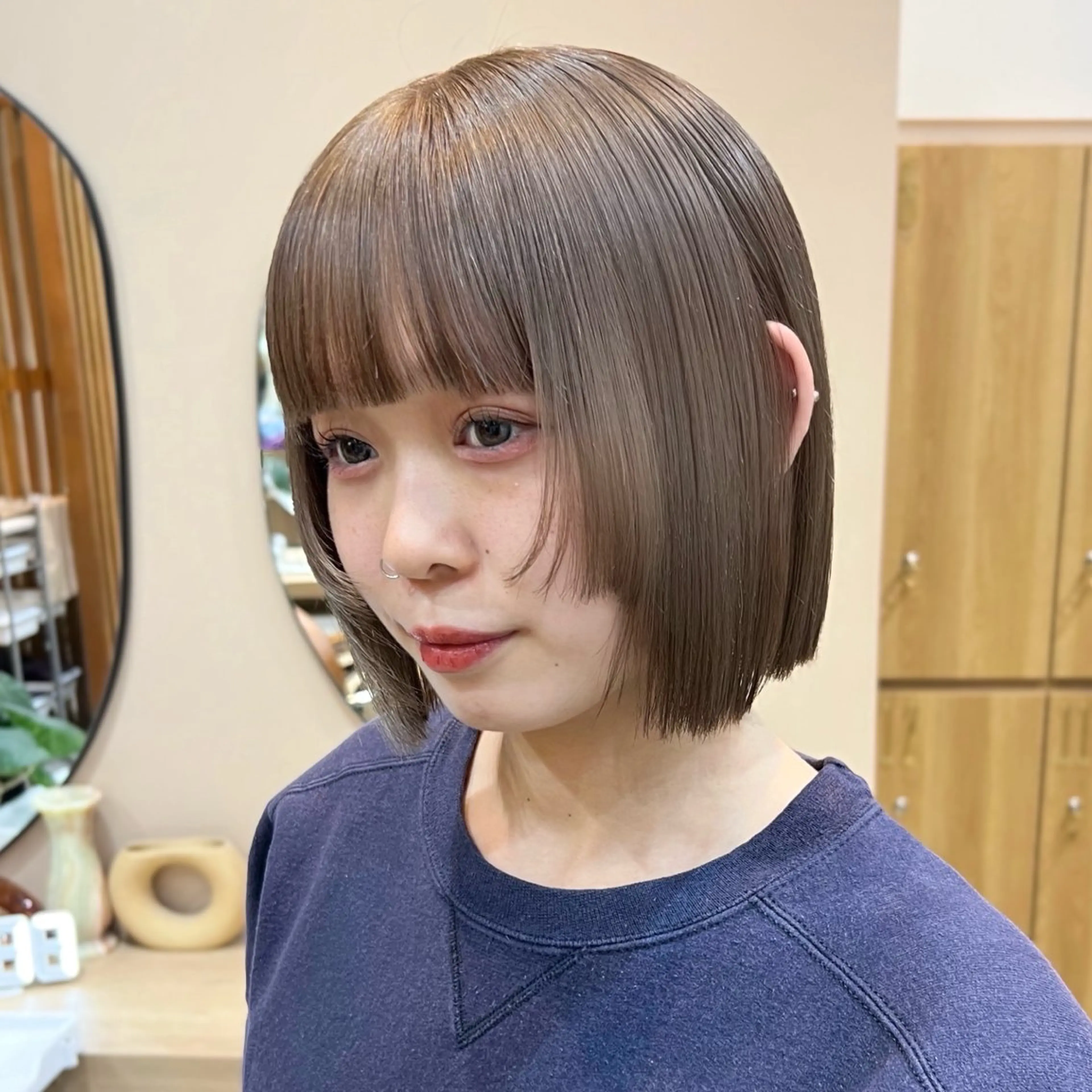 ショート カラー レイヤー/柔らか 透明感カラー/ゆきなのヘアスタイル