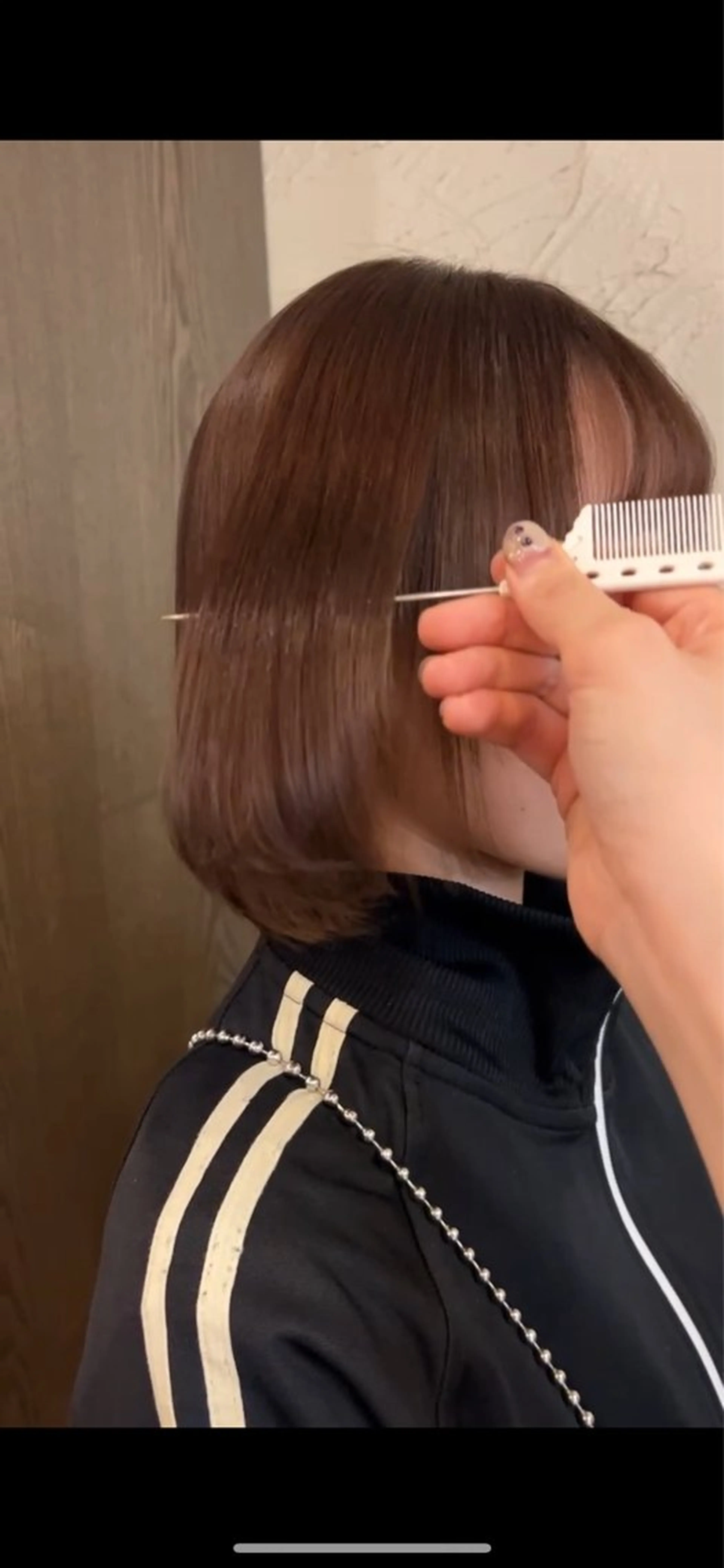 ミディアム トリートメント 西 優衣奈のヘアスタイル