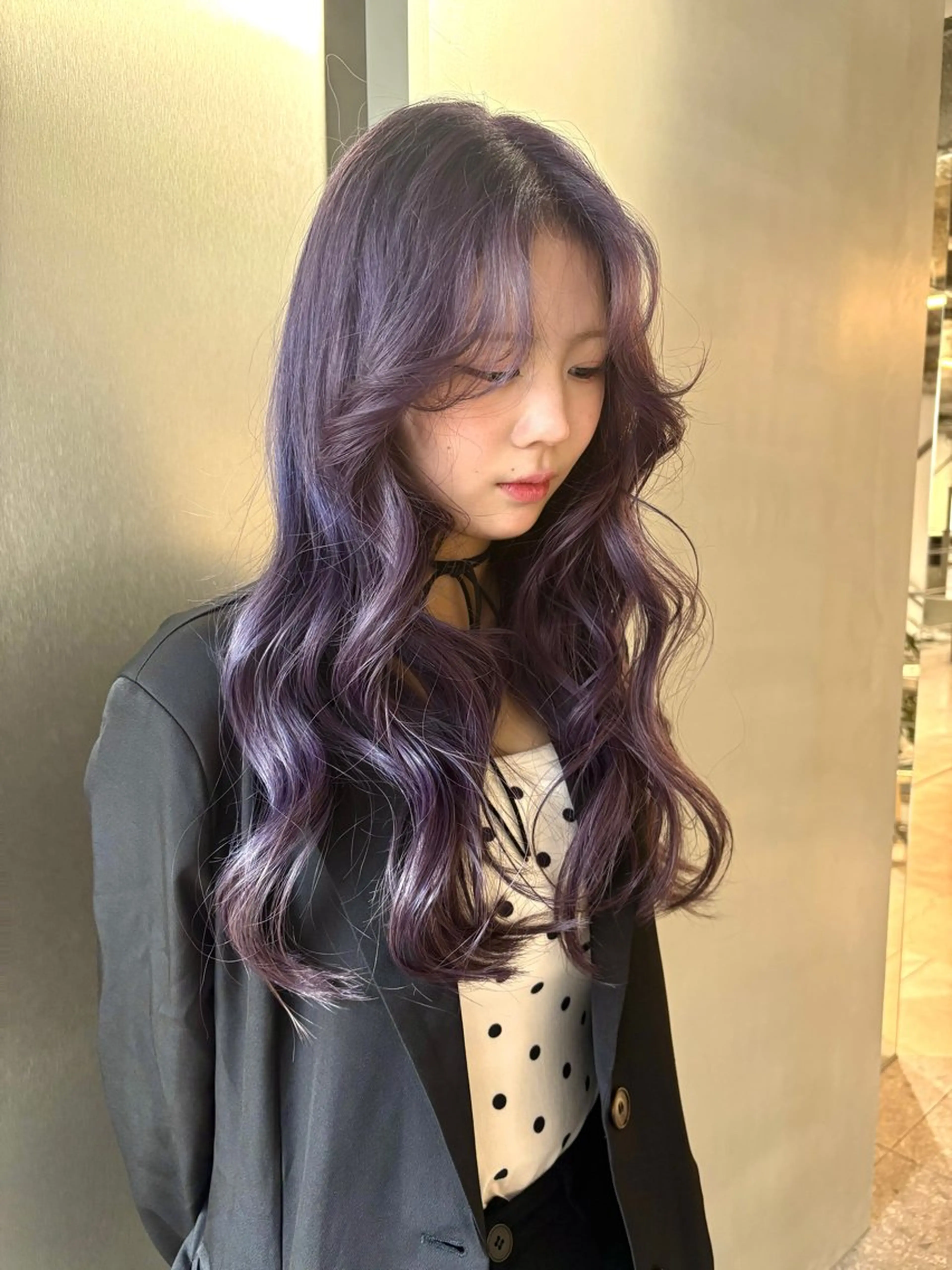 ロング カラー ハイトーンカラー Fev YUZUのヘアスタイル