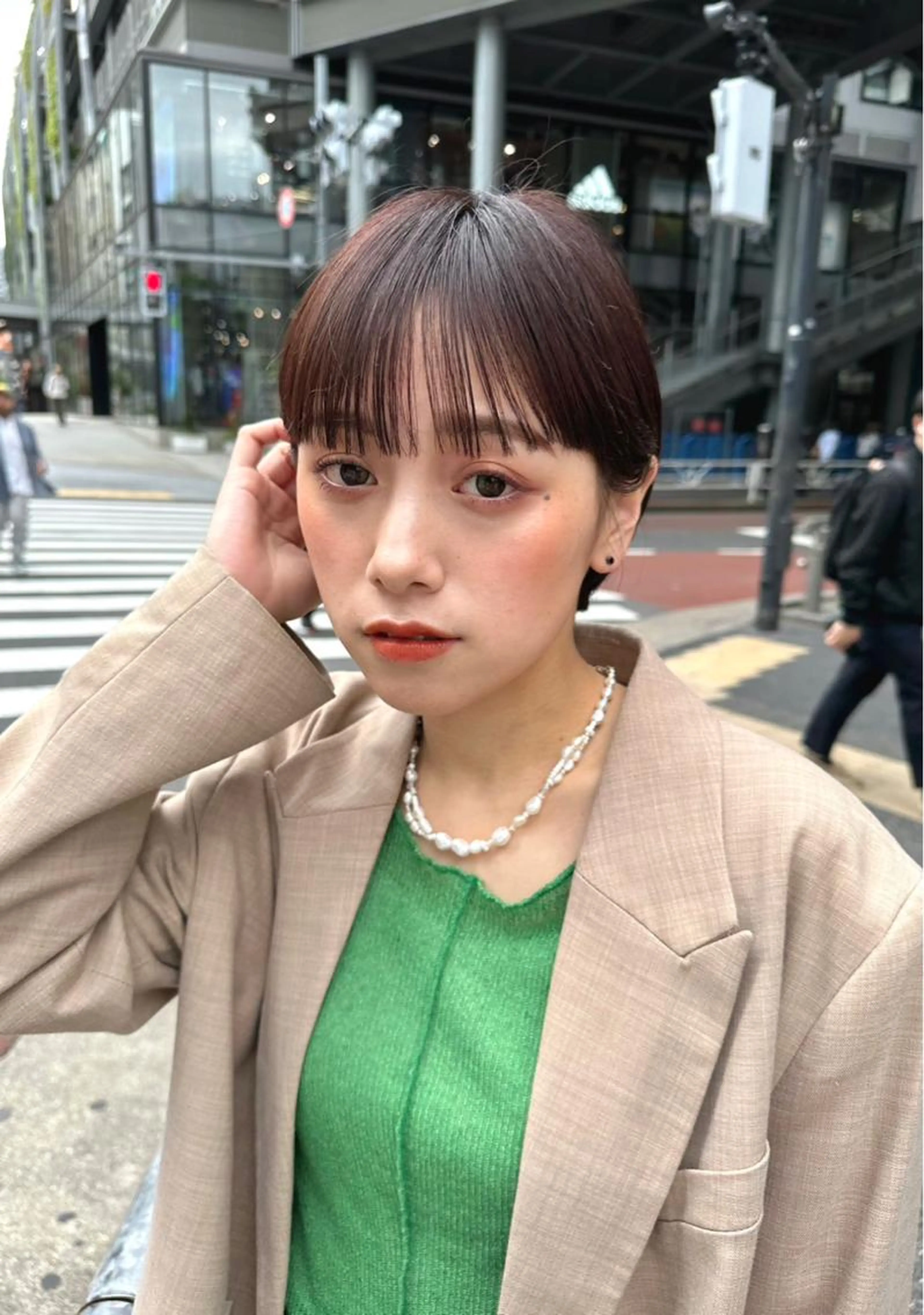 当日予約🙆🏻♀️期間限定【カット+ケアカラー+トリートメント8980】✨️鎖骨下+1000円 男女OKの写真