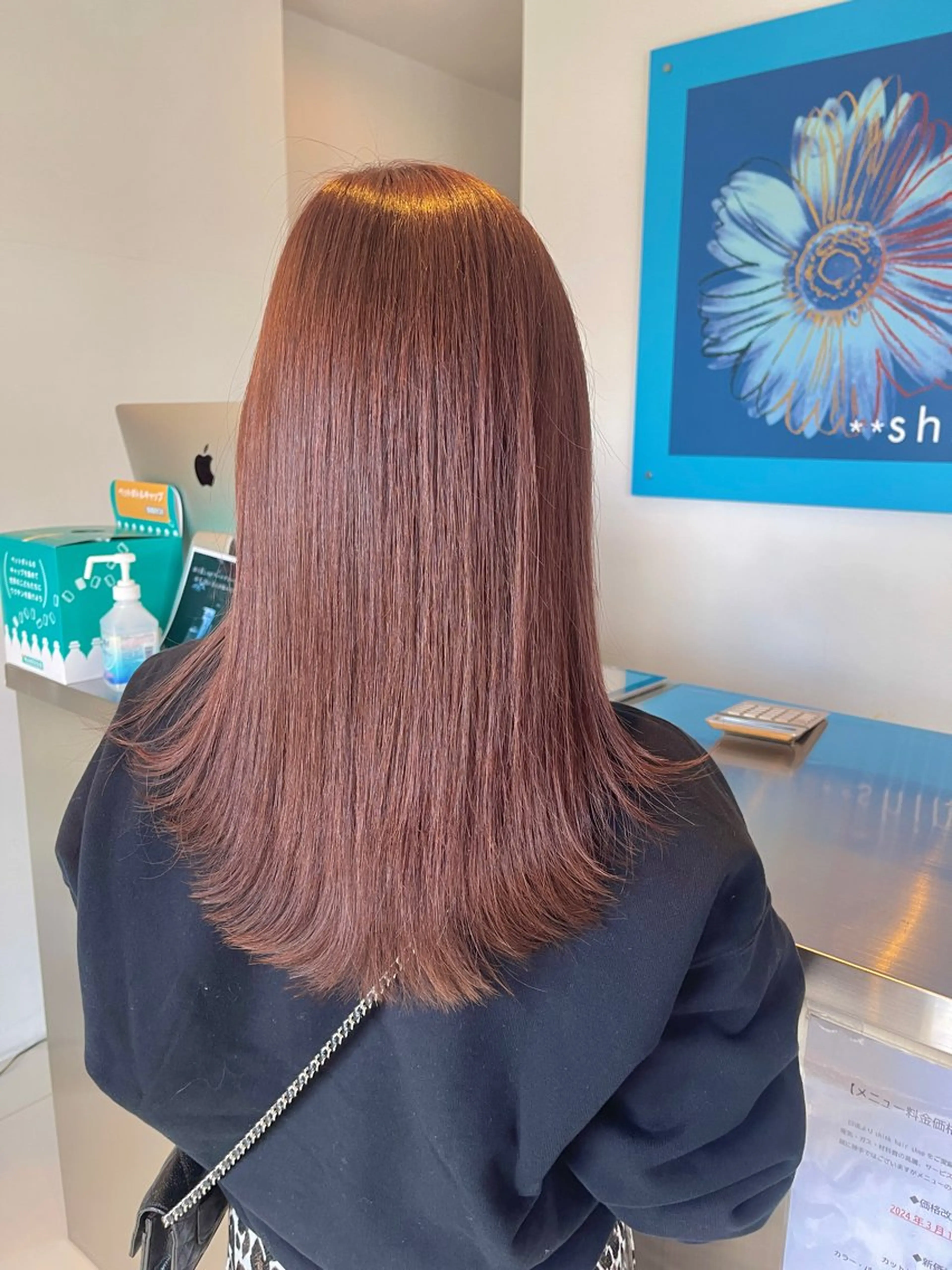 セミロング カット ヘアカラー 三好 達也のヘアスタイル