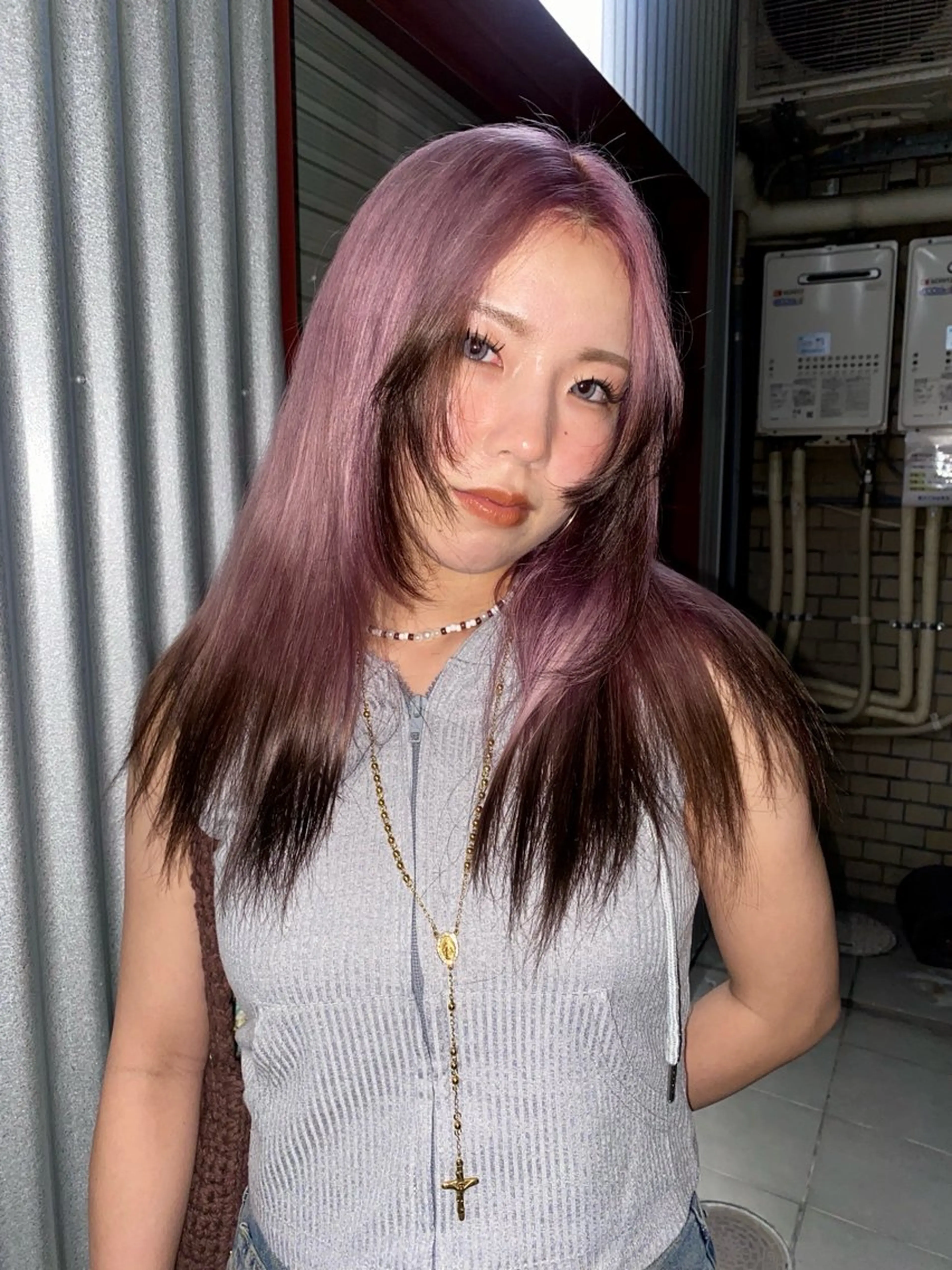 カラー ラベンダーカラー ラベンダーピンク ピンクカラー haluka /梅田美容室のヘアスタイル