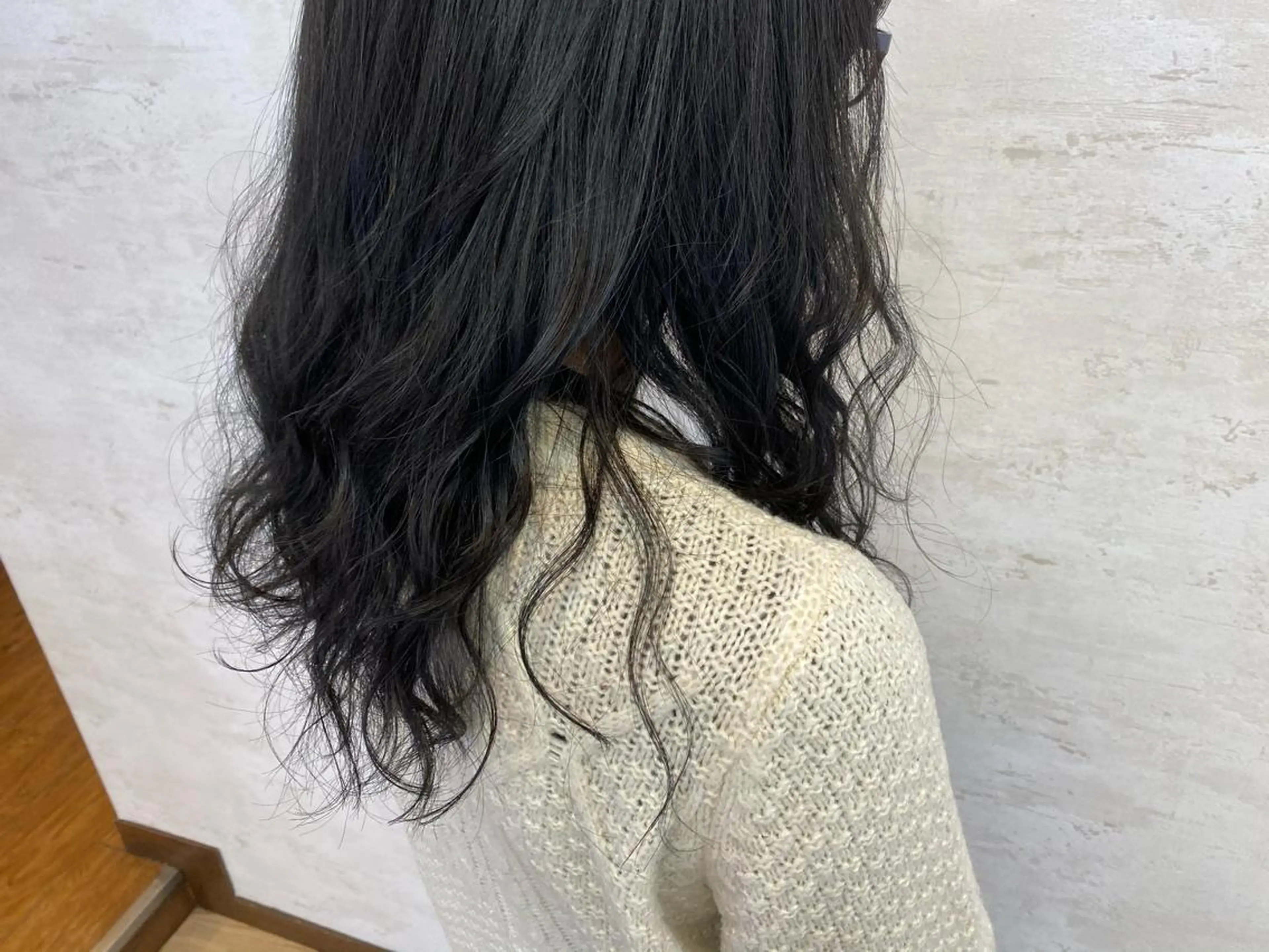 セミロング カラー アッシュ アッシュブラック 黒髪 ALLY/ あゆみのヘアスタイル