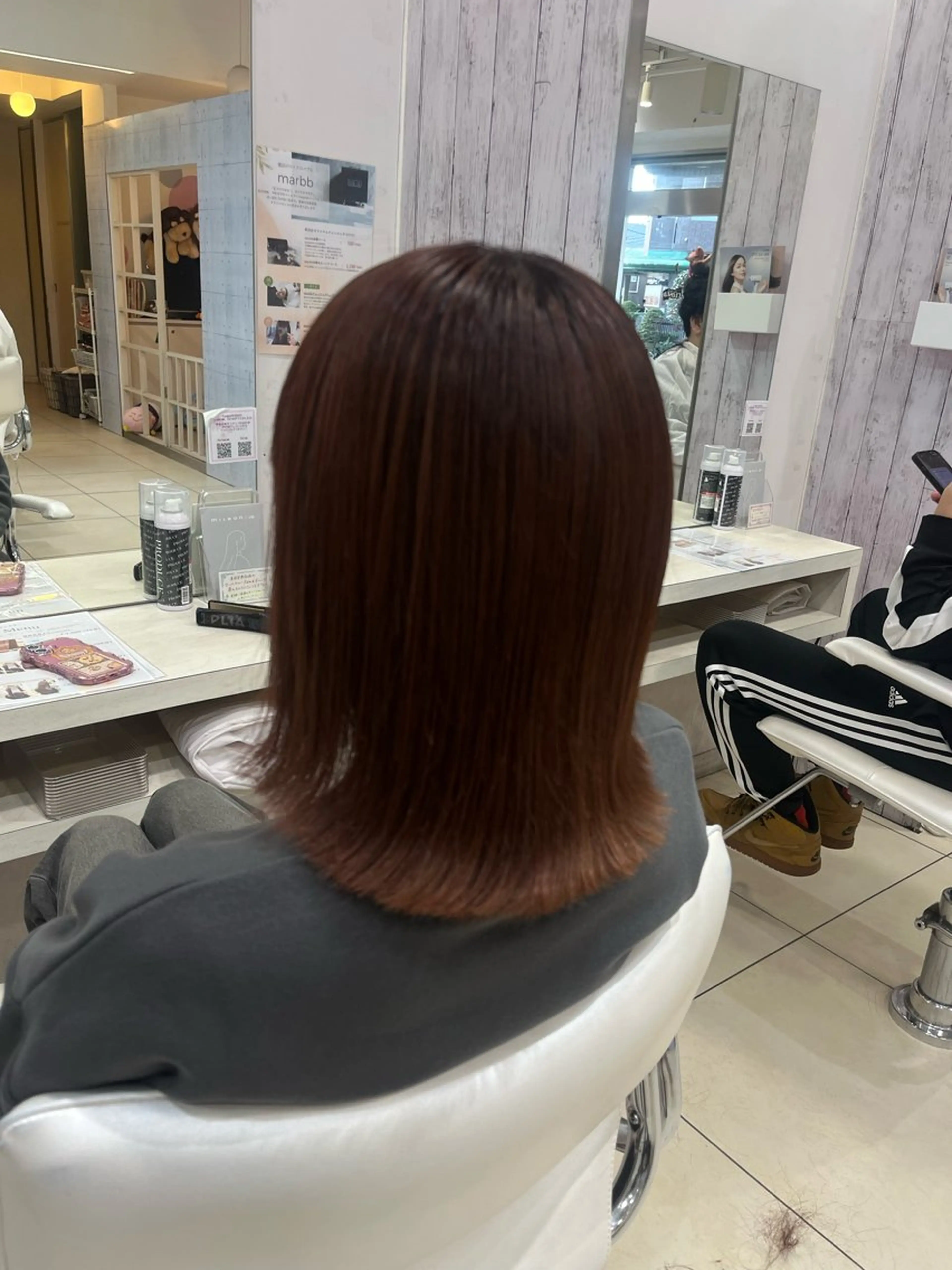 セミロング 【髪質改善カラー】 あむ·. ⟡ 🖤のヘアスタイル