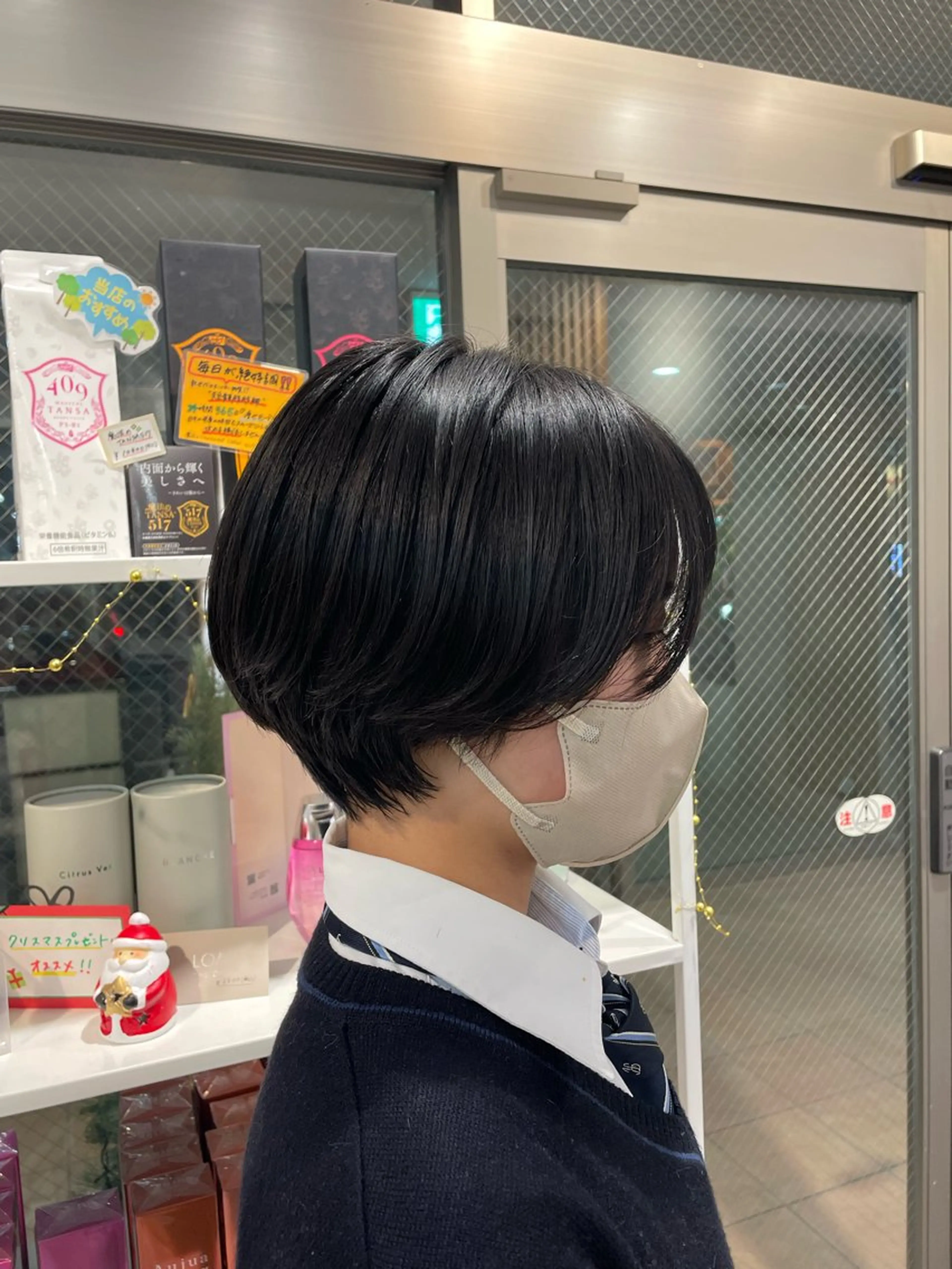 ショート パーマ メンズ ショートヘア 縮毛矯正 スズキ シオリのヘアスタイル