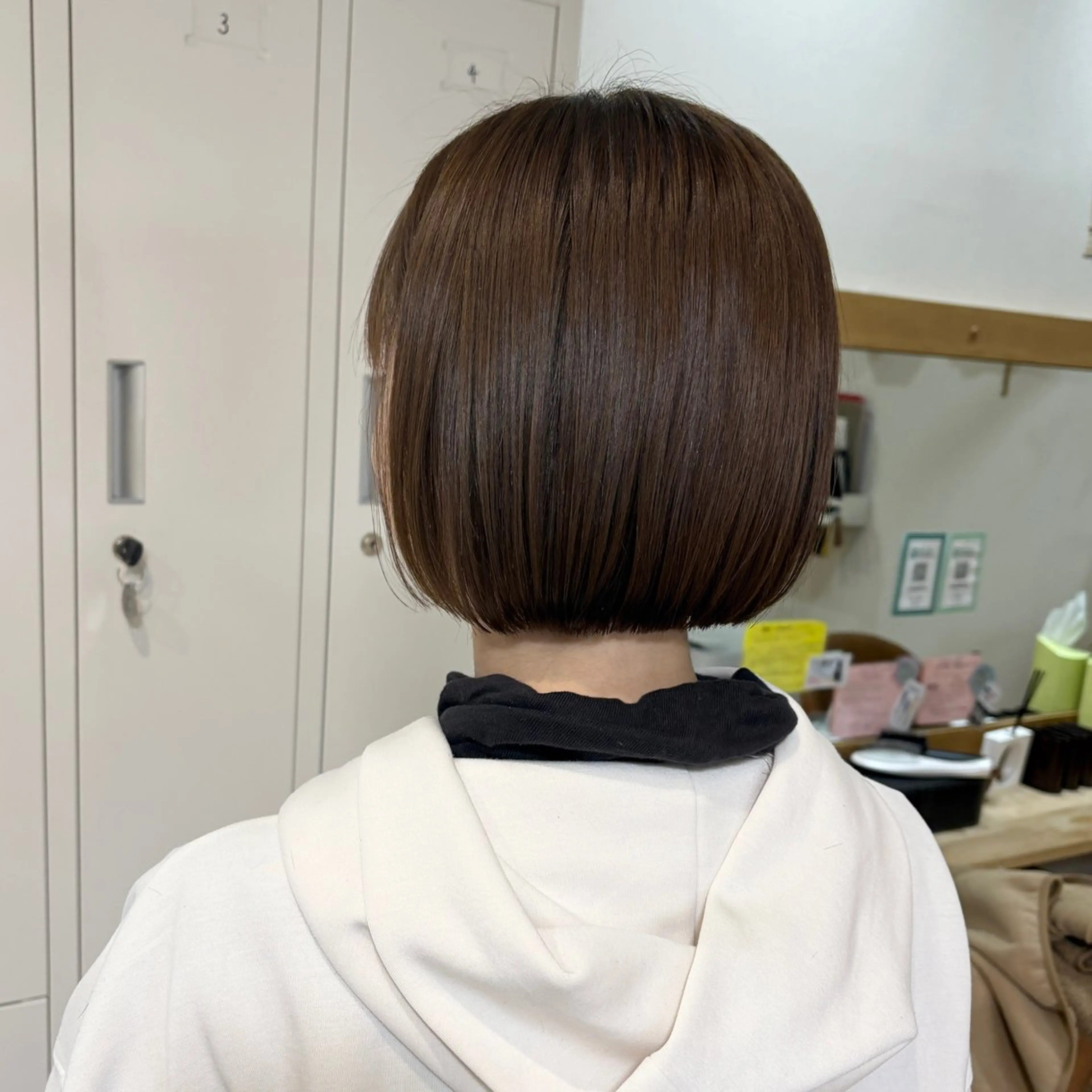 ショート カラー ブラウンカラー ボブ 山本 知佳のヘアスタイル